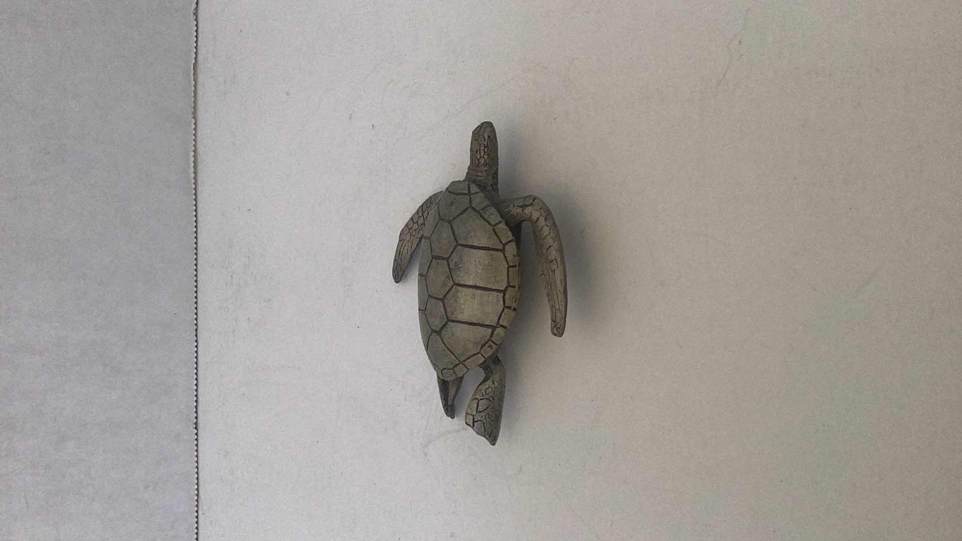 Photo 1 of PEWTER TURTLE 3 INCHES LONG