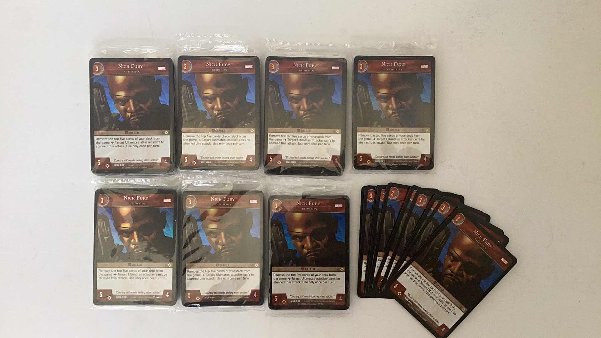 Photo 1 of SET OF UPPER DECK 2008 MARVEL NICK FURY CARDS