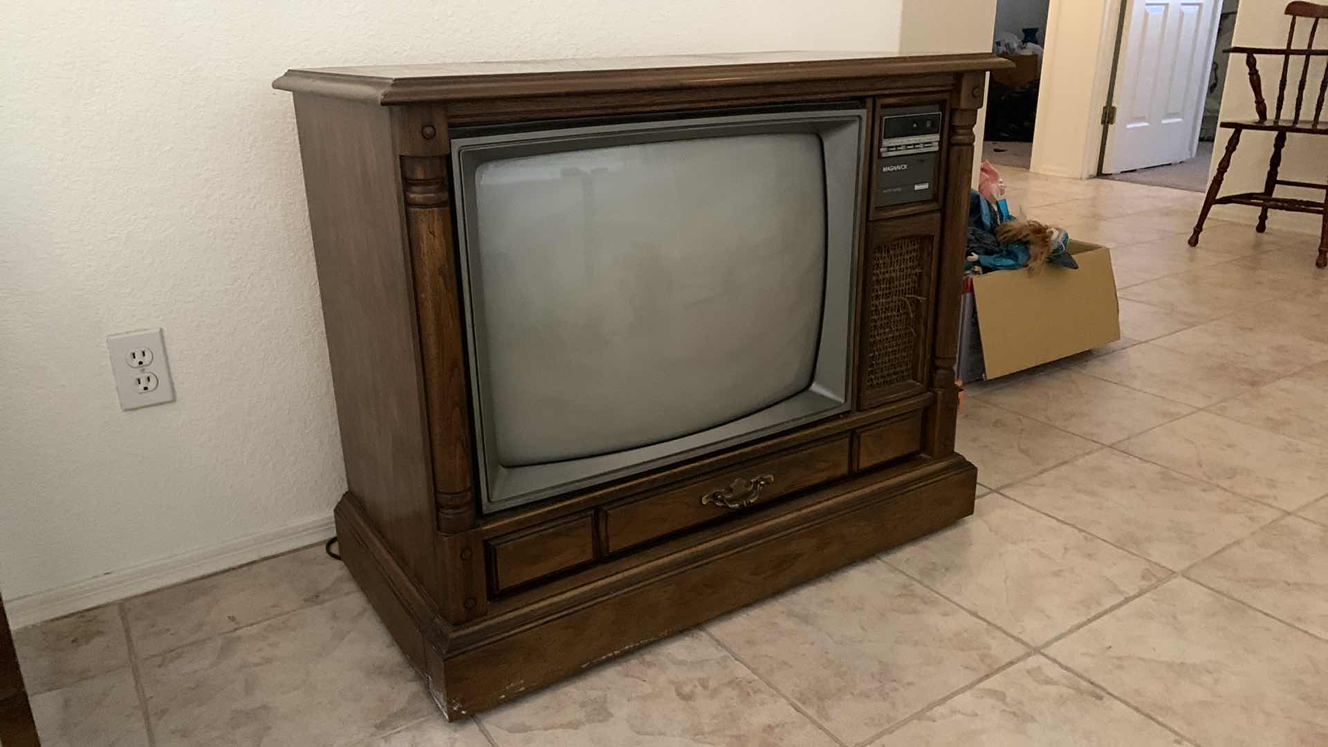 Photo 8 of VINTAGE  MAGNAVOX TELEVISION IN WOOD CABINET  37” x 19” x H30”