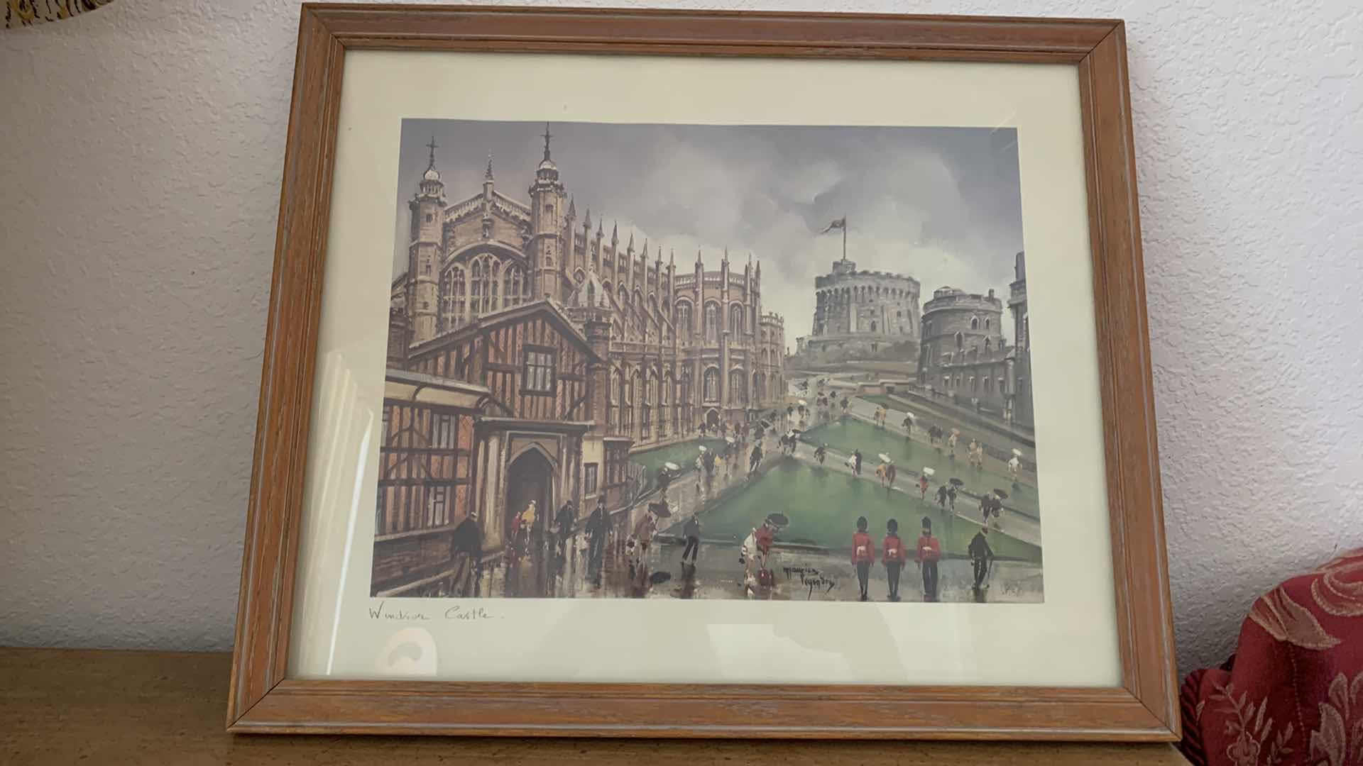 Photo 6 of WOOD FRAMED SIGNED ARTWORK, WINDSOR CASTLE 19” x 16”