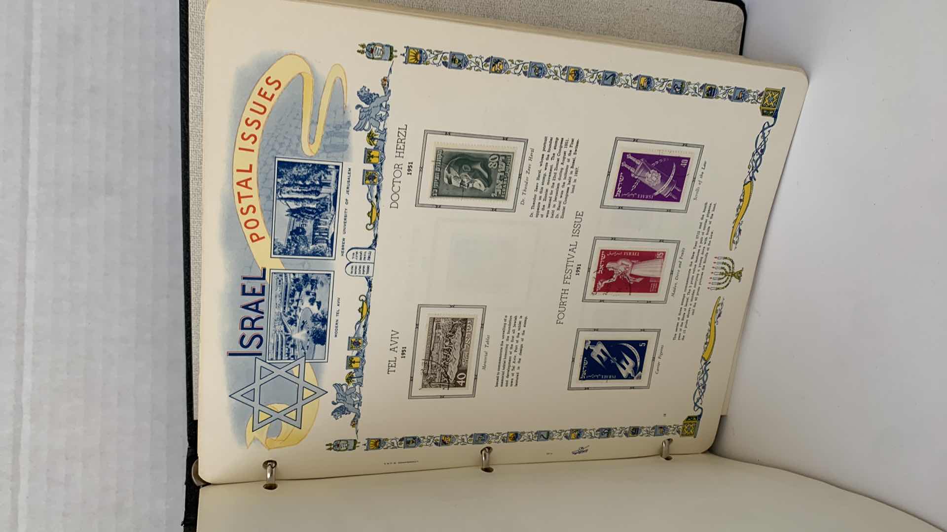 Photo 3 of THE WHITE ACE HISTORICAL ALBUM FOR THE POSTAL ISSUES OF ISRAEL