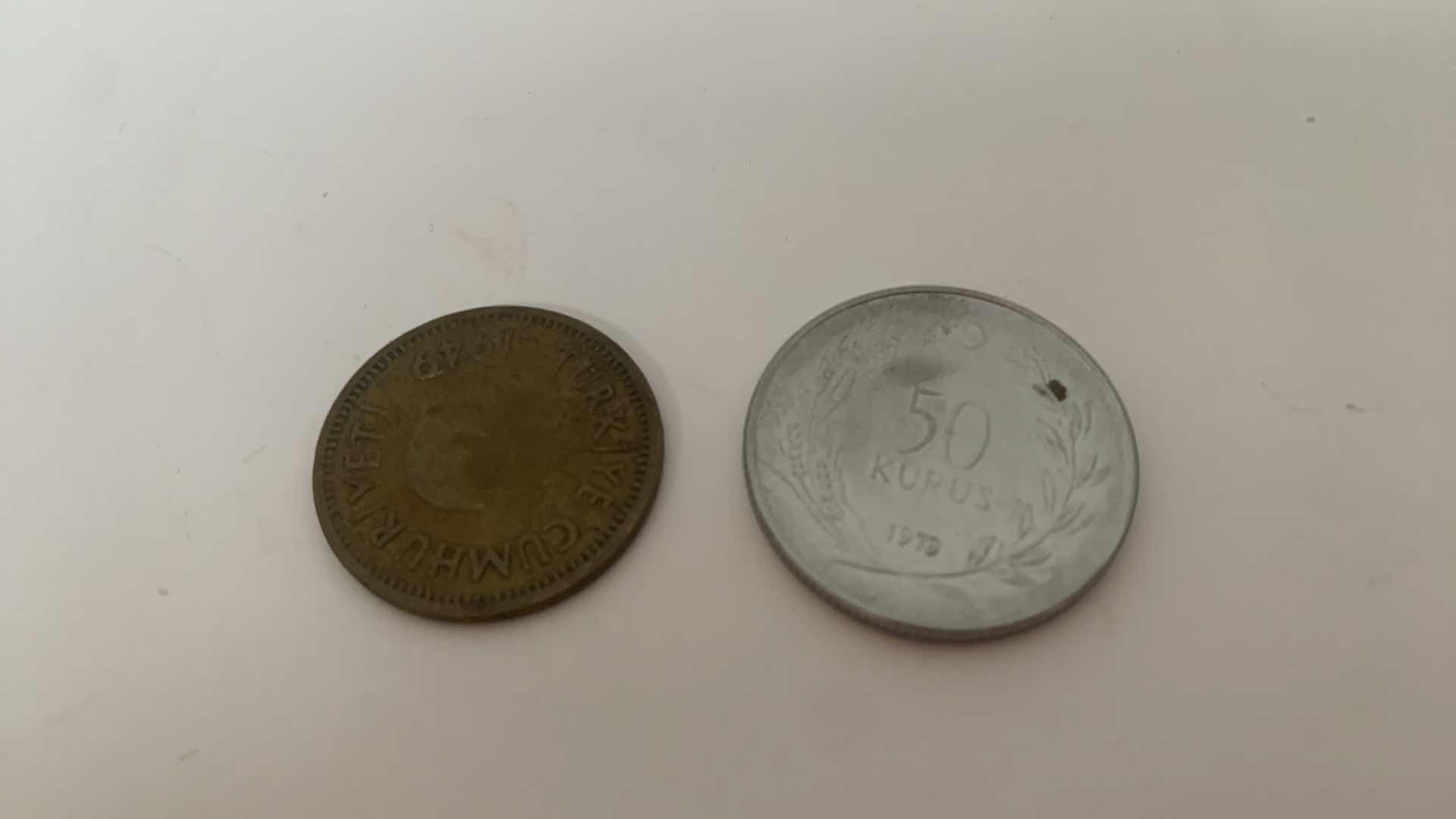 Photo 3 of 2- VINTAGE COINS, TURKEY