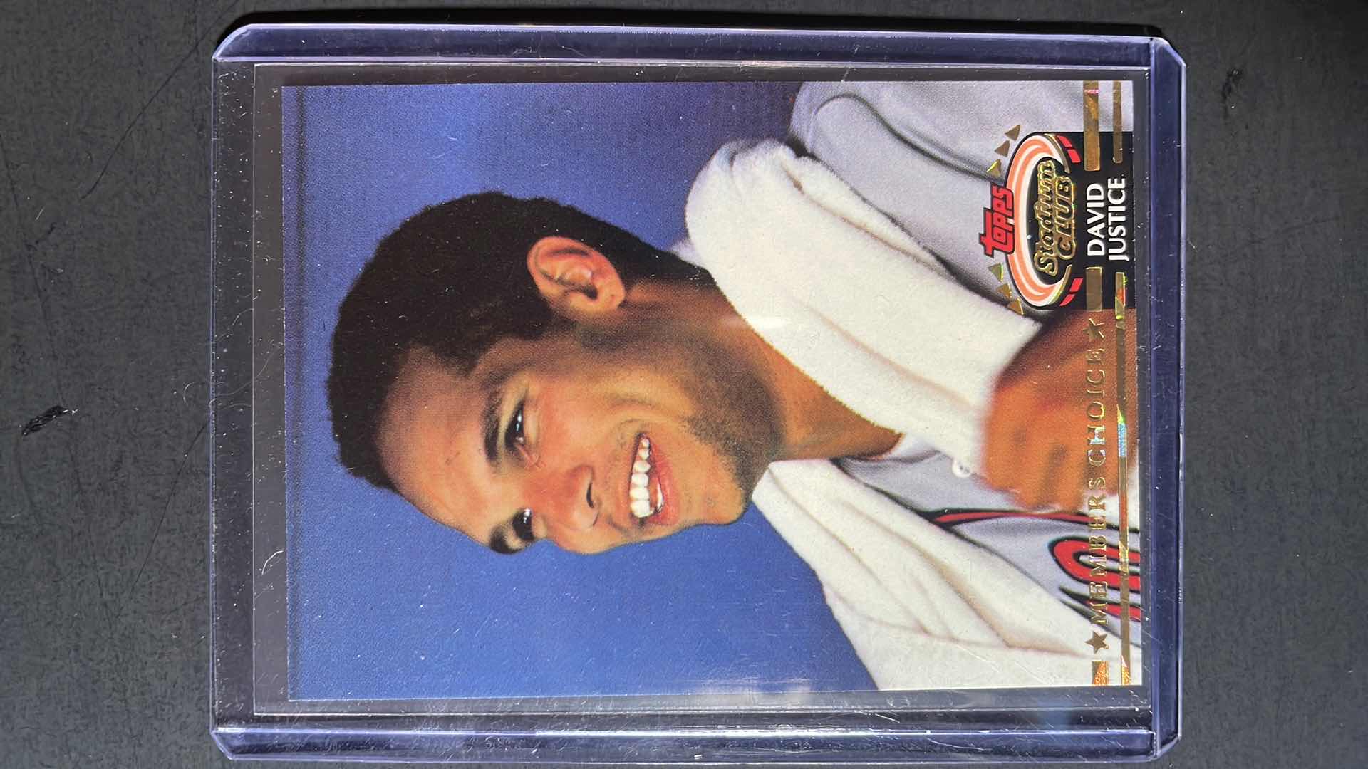 Photo 1 of 1992 TOPPS DAVID JUSTICE STADIUM CLUD 592