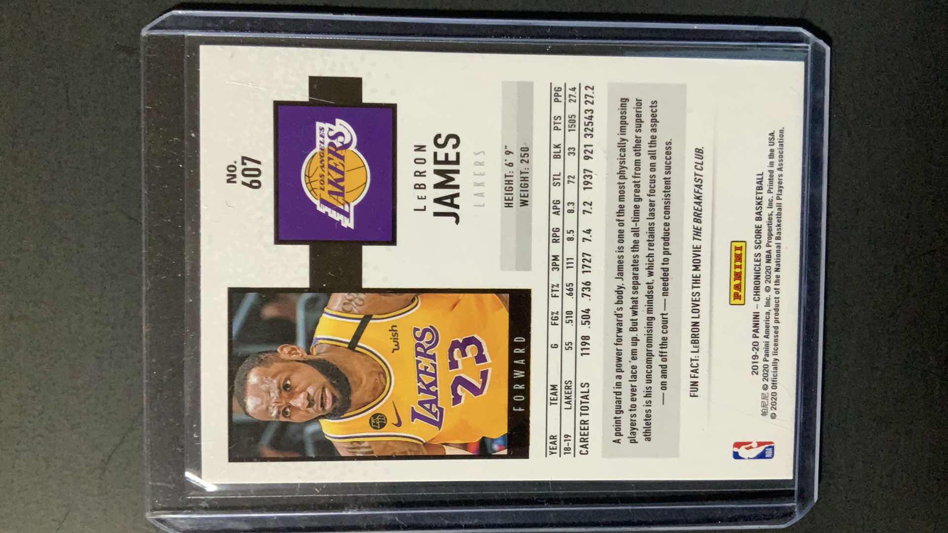 Photo 2 of 2020 PANINI LEBRON JAMES