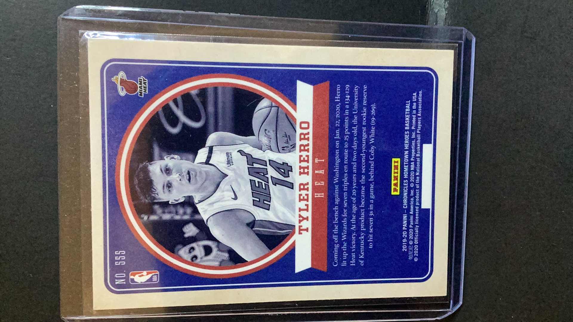 Photo 2 of 2019 TYLER HERRO ROOKIE CHRONICLES HOMETOWN HEROS #555