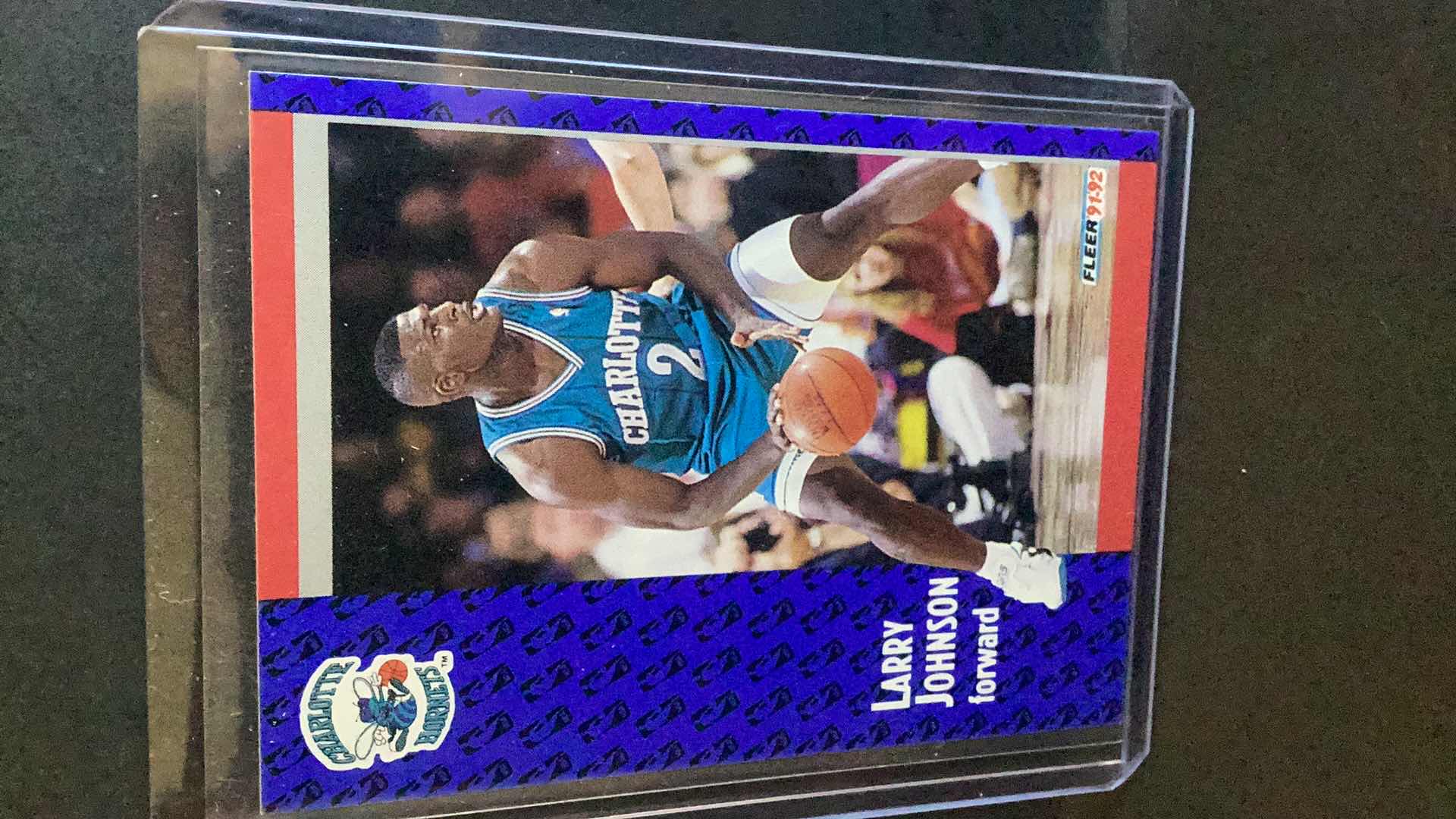 Photo 1 of 1991 LARRY JOHNSON ROOKIE FLEER #255