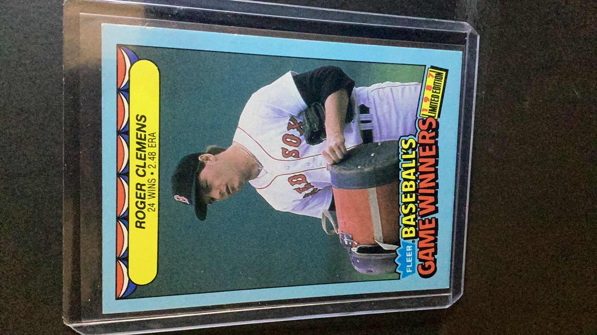 Photo 1 of 1987 ROGER CLEMENS LIMITED EDITION BASEBALLS GAME WINNERS #10 OF 44