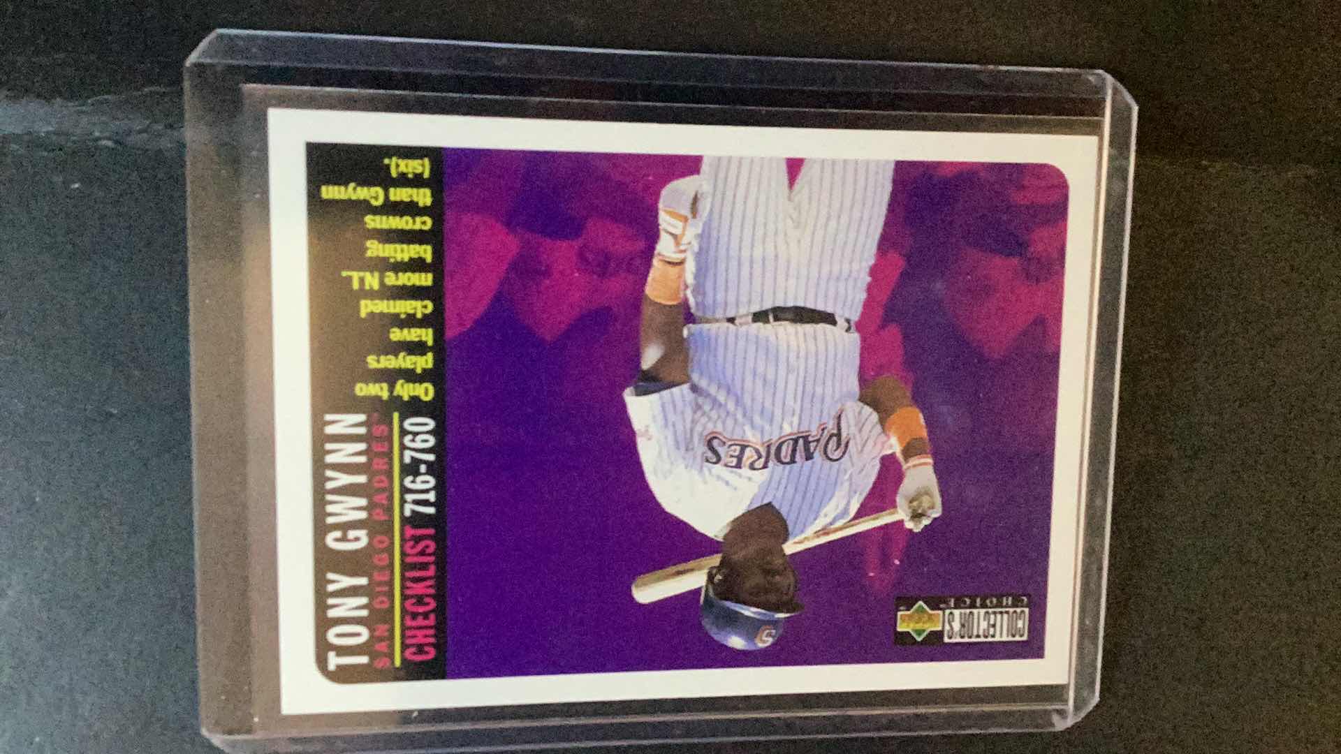 Photo 1 of 1996 TONY GWYNN CHECKLIST #760