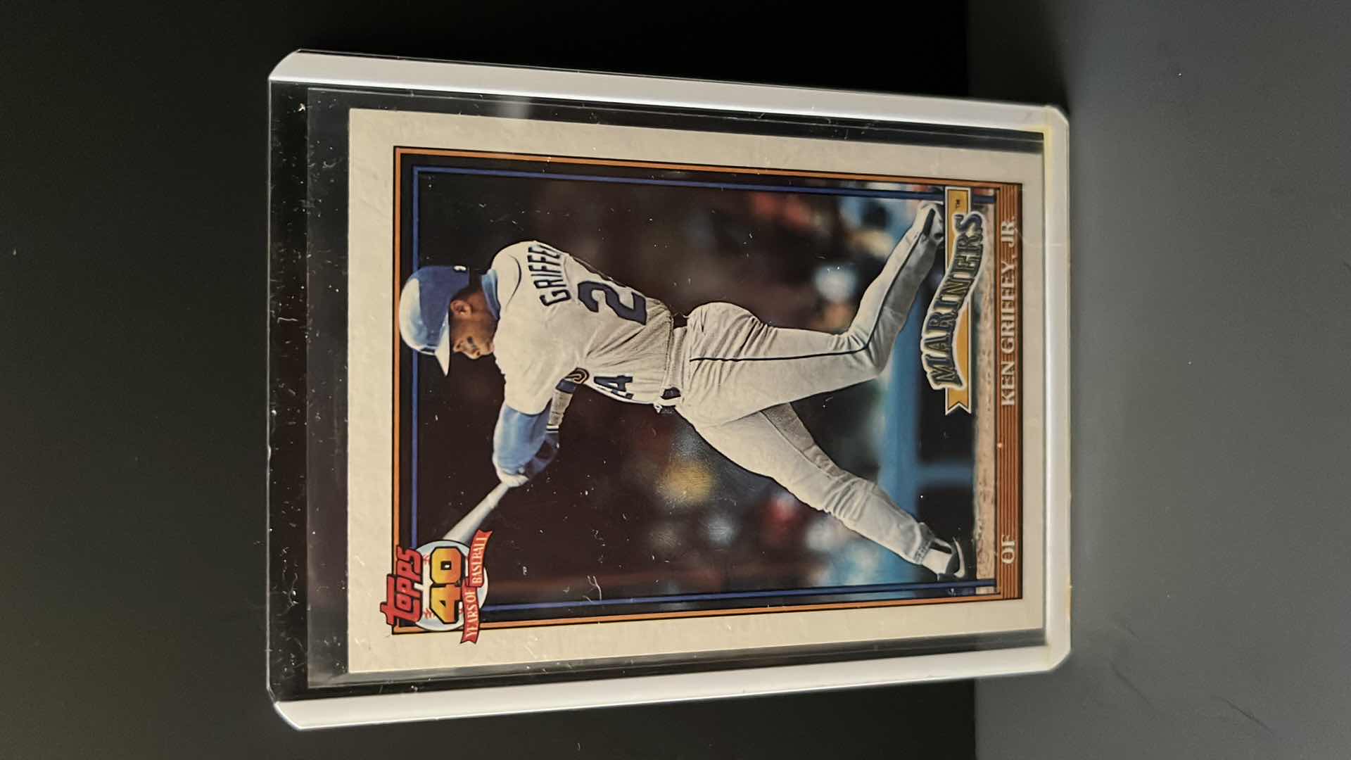 Photo 1 of 1991 TOPPS BASEBALL CARD KEN GRIFFEY JR MARINERS #790