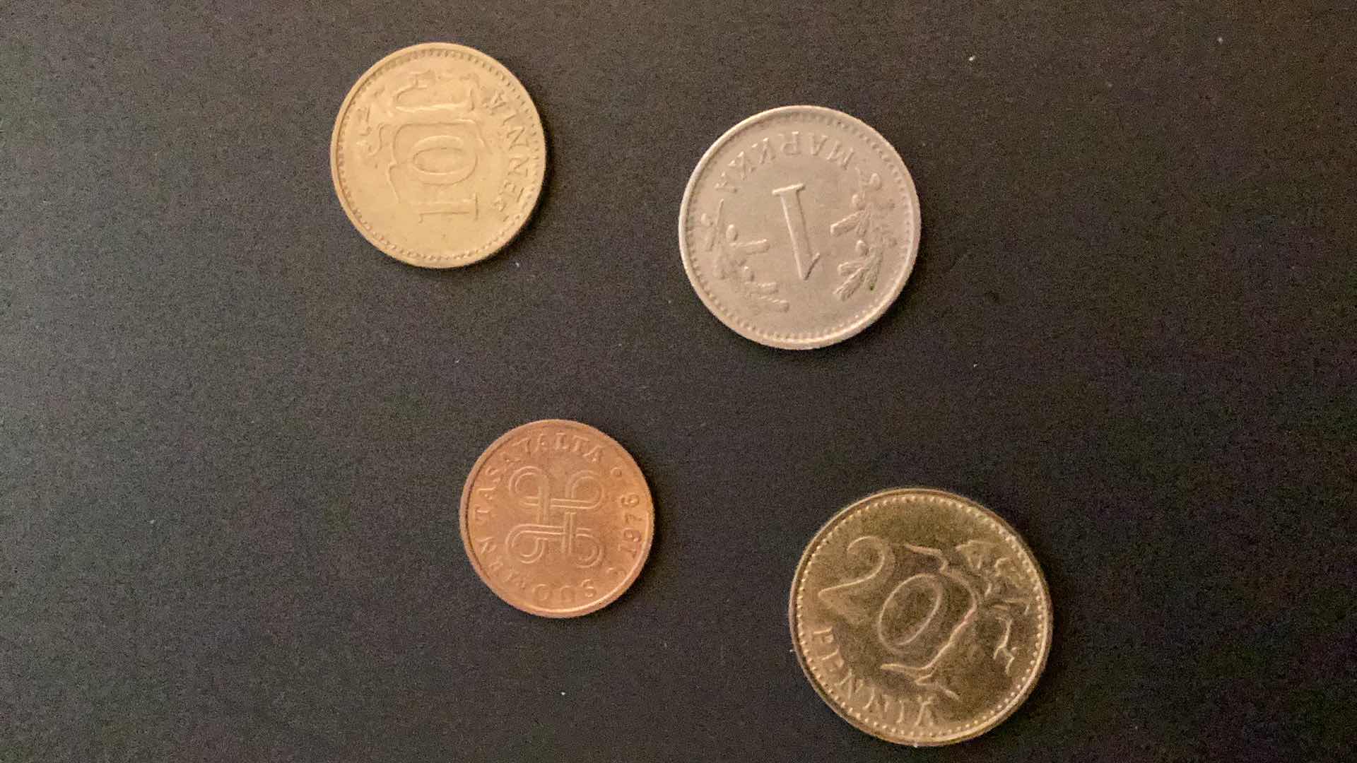 Photo 2 of FOUR FINLAND PENNIES 1939 1966