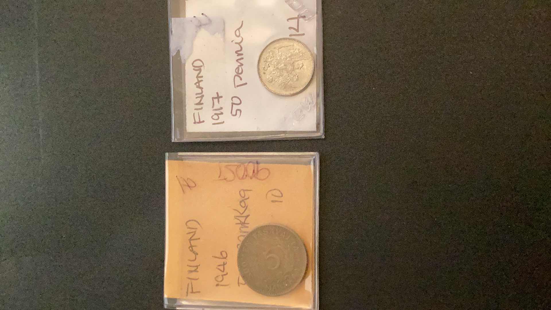 Photo 1 of 1917 AND 1946 FINLAND COINS
