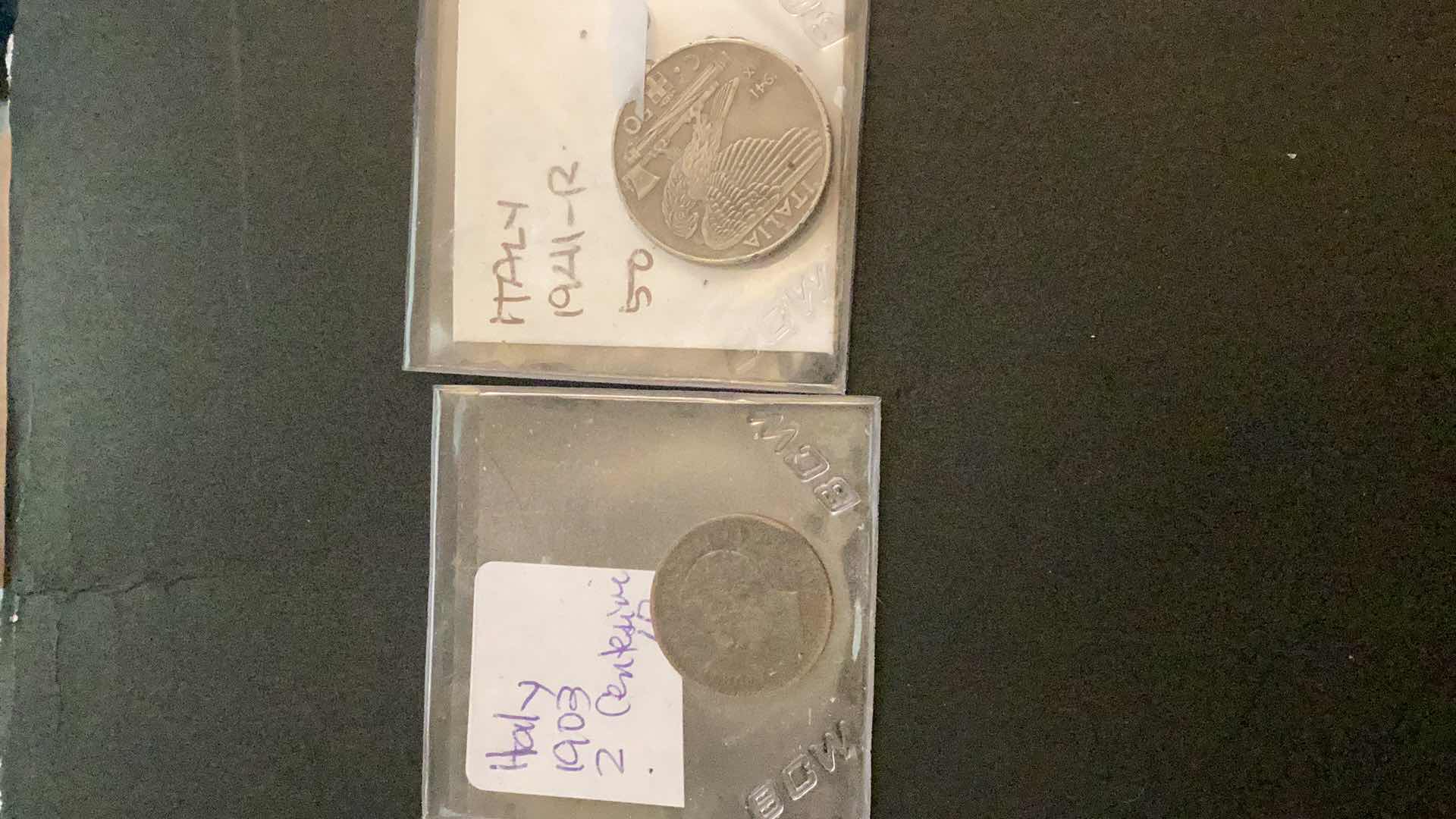 Photo 1 of 1903 AND 1941 ITALY COINS