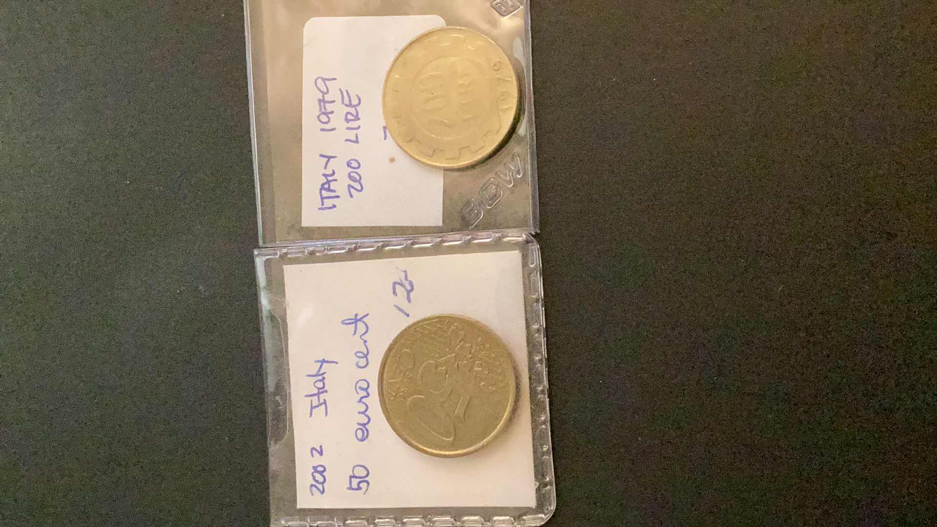 Photo 1 of 1979 AND 2002 ITALIAN COINS