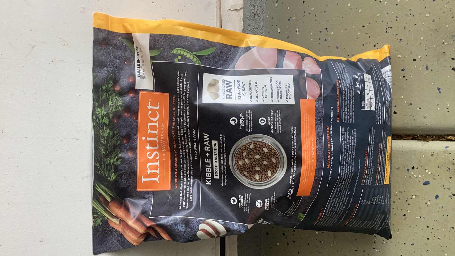 Photo 2 of INSTINCT RAW BOOST TEN POUND CAT FOOD BAG UNOPENED EXPIRES 3/24