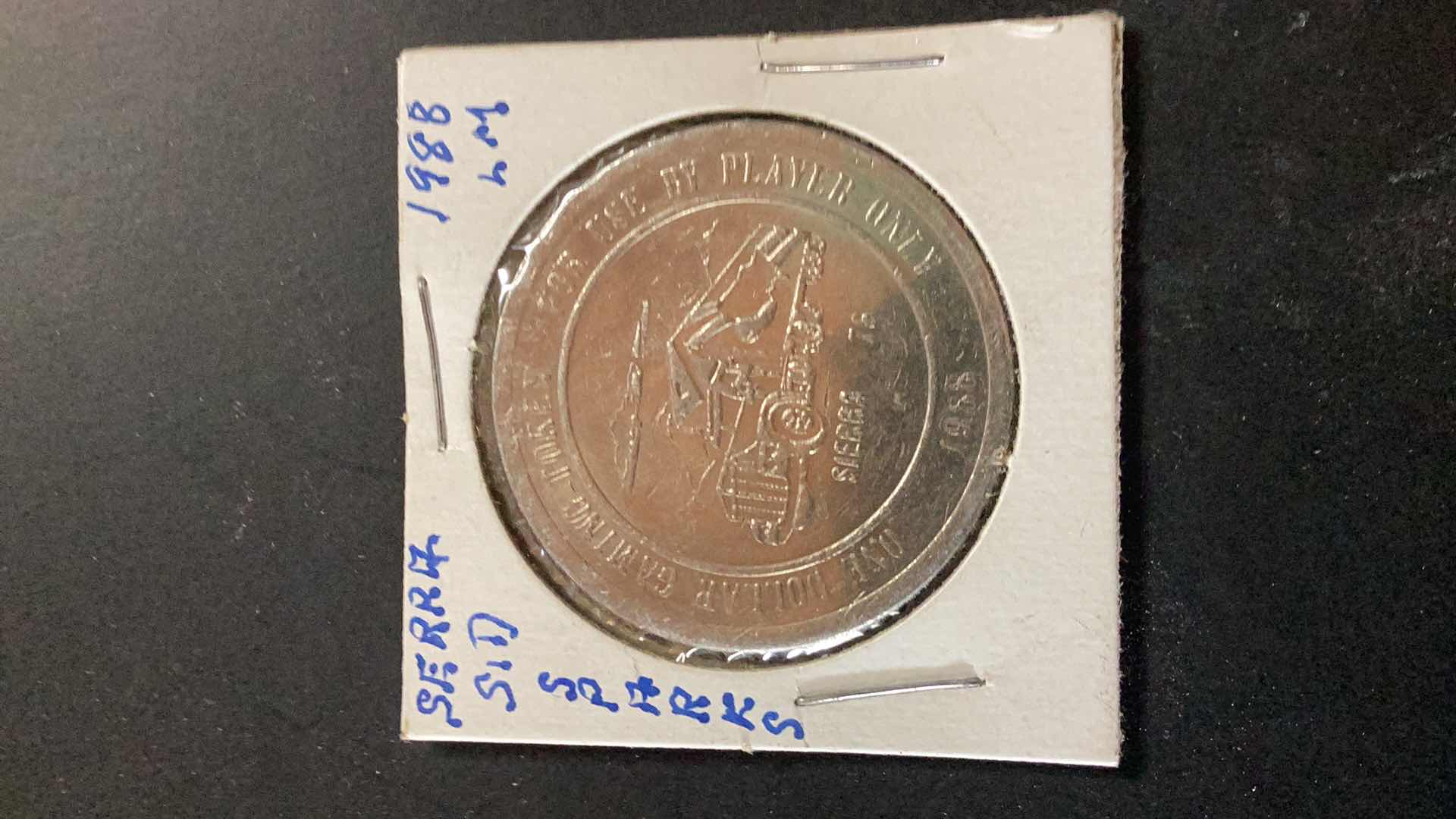 Photo 3 of SIERRA SPARKS 1988 CASINO COIN
