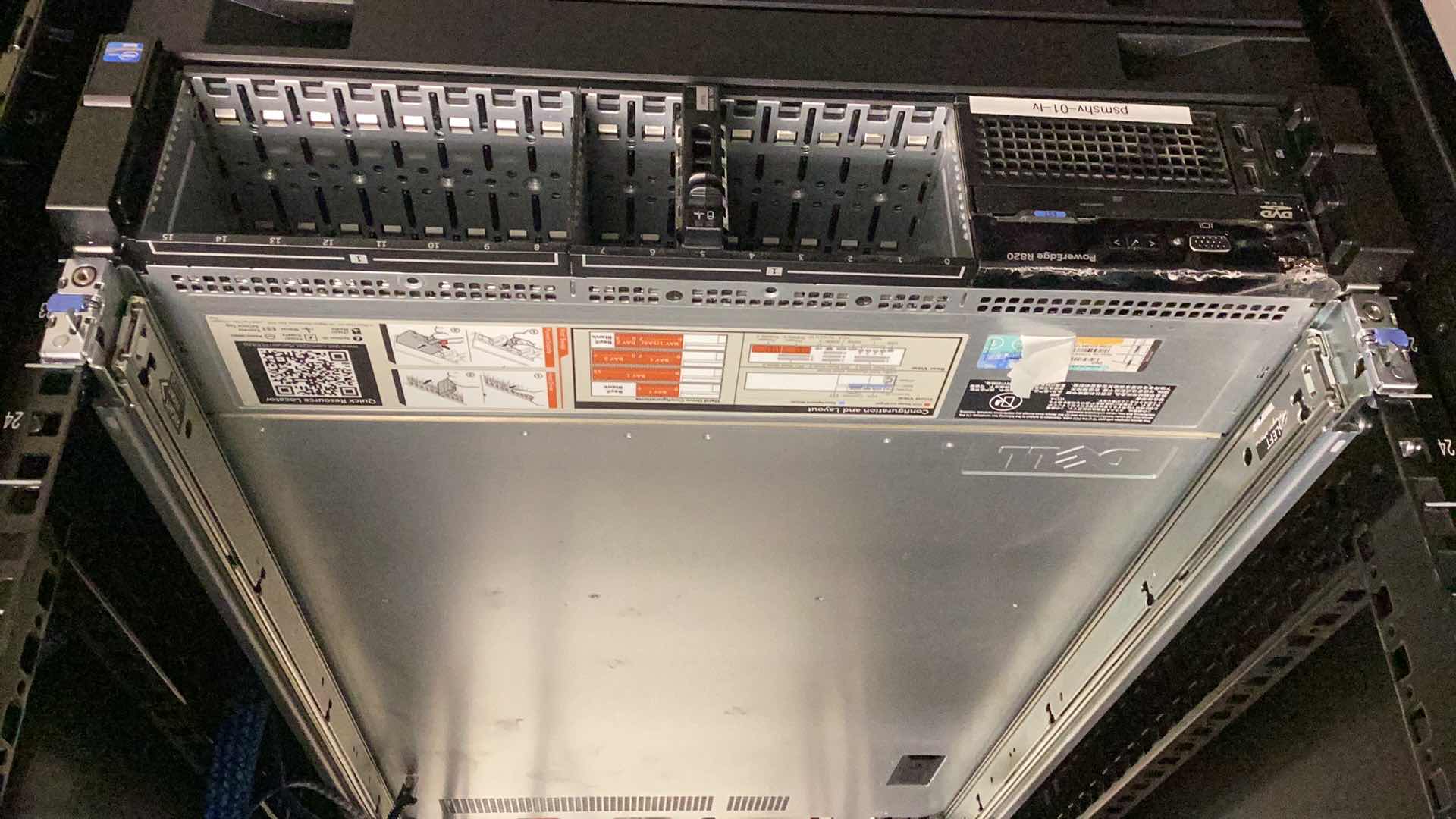 Photo 1 of DELL POWEREDGE R820 WITH WINDOWS SERVER COA (BUYER TO DISASSEMBLE & REMOVE FROM 2ND STORY OFFICE BUILDING W ELEVATOR)