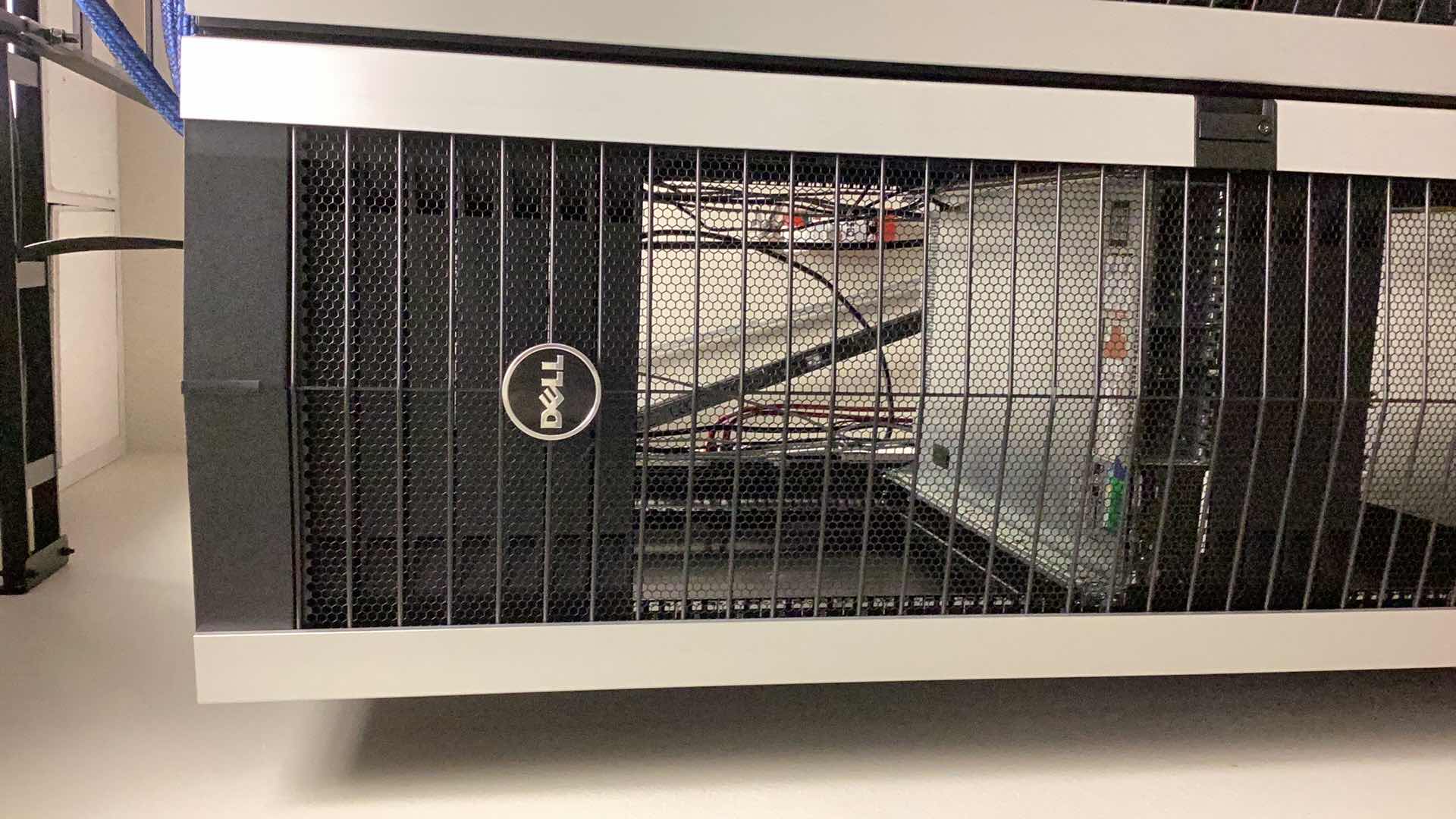 Photo 2 of DELL SERVER RACK 24” X 36” H 79” COMPONENTS NOT INCLUDED  (BUYER TO DISASSEMBLE & REMOVE FROM 2ND STORY OFFICE BUILDING W ELEVATOR)