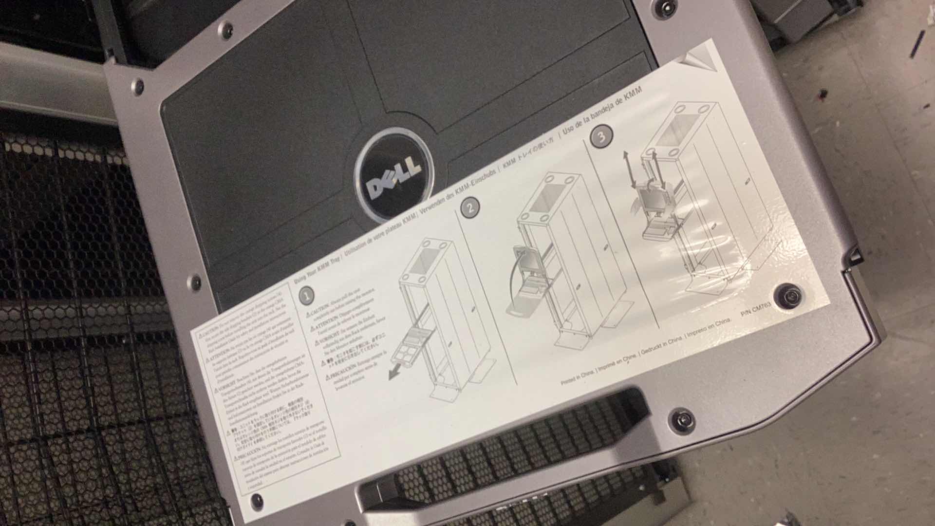 Photo 6 of DELL SERVER RACK WITH PULL OUT CONFIGURATION TRAY 24” X 36” H 79” COMPONENTS NOT INCLUDED  (BUYER TO DISASSEMBLE & REMOVE FROM 2ND STORY OFFICE BUILDING W ELEVATOR)