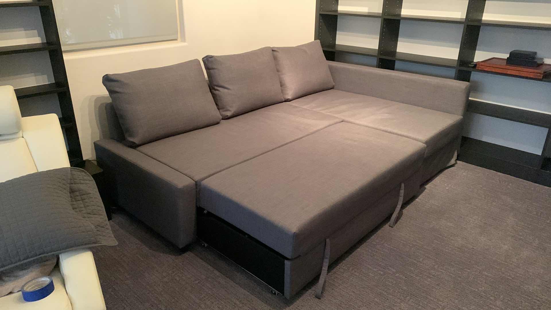 Photo 7 of MODULE GREY LINEN SECTIONAL SOFA / FUTON / BED 92” x 60”