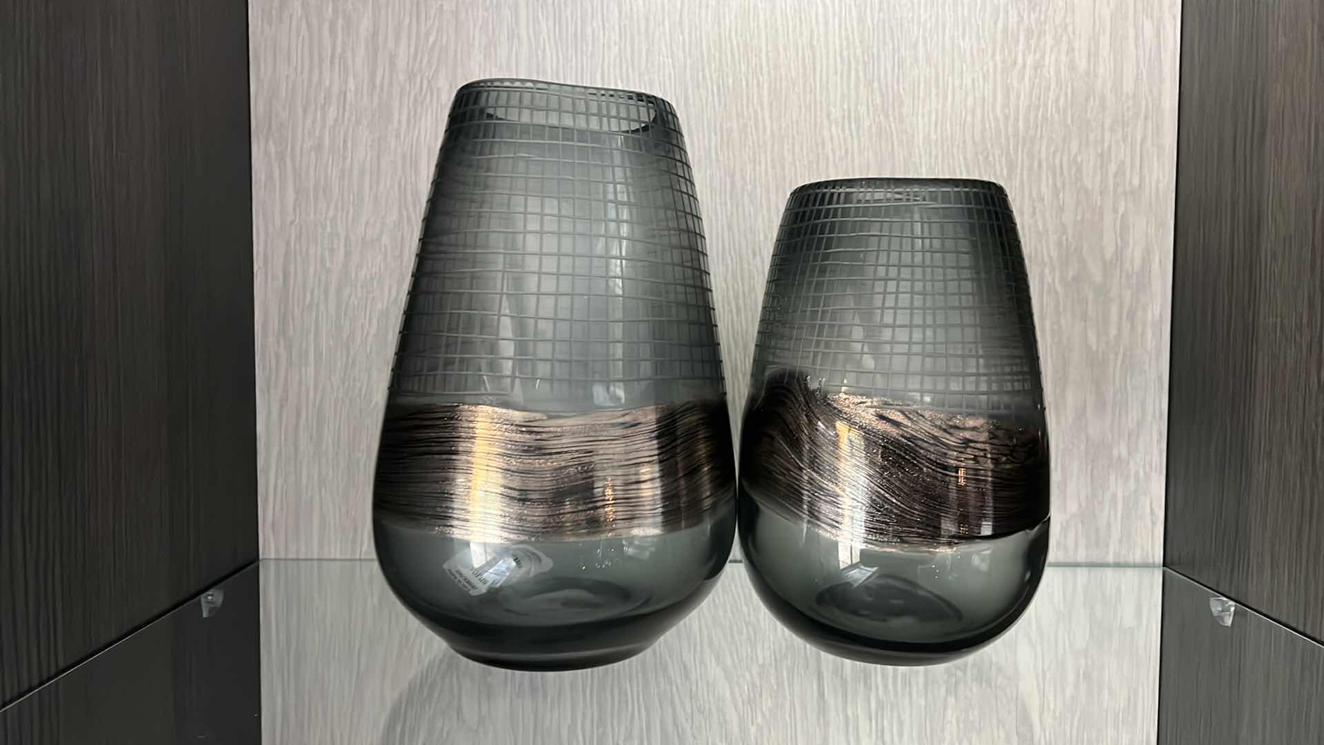 Photo 5 of 2-AXIOM VASES BY CYAN DESIGNS H11” & 9”