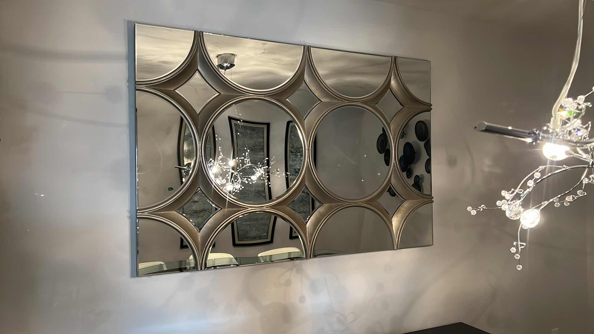 Photo 2 of DESIGNER 3D ABSTRACT HIGH-END WALL MIRROR 70” x 47”