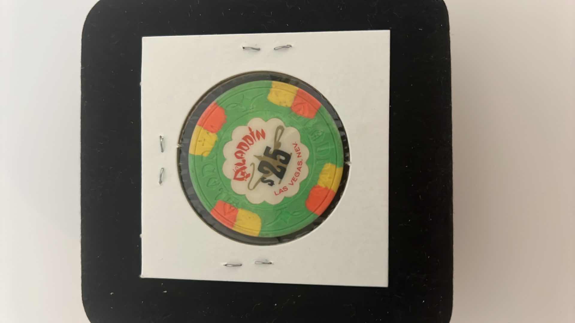 Photo 2 of 1970’S ALADDIN $25 CASINO CHIP