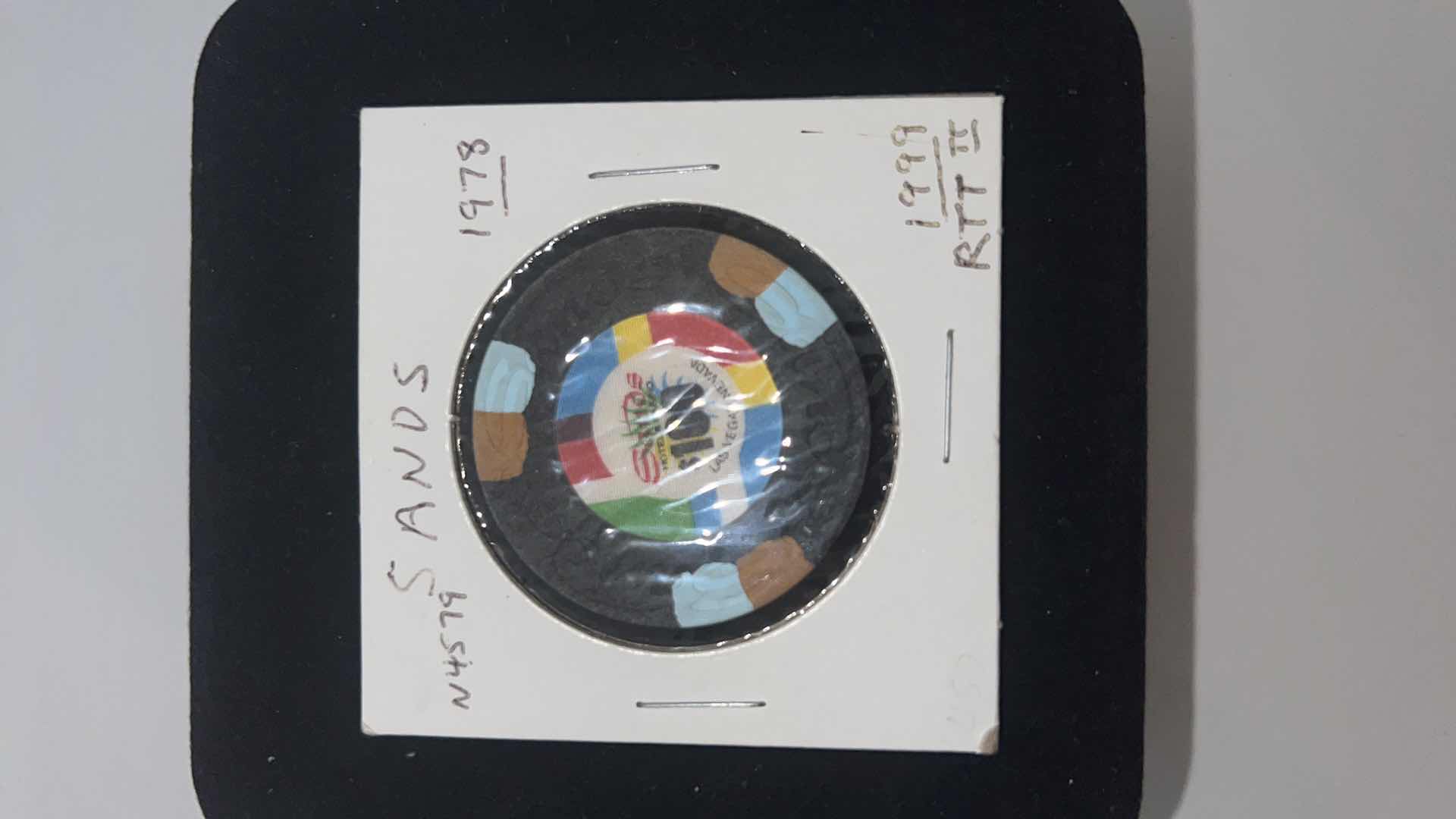 Photo 2 of 1978 SANDS $100 CASINO CHIP