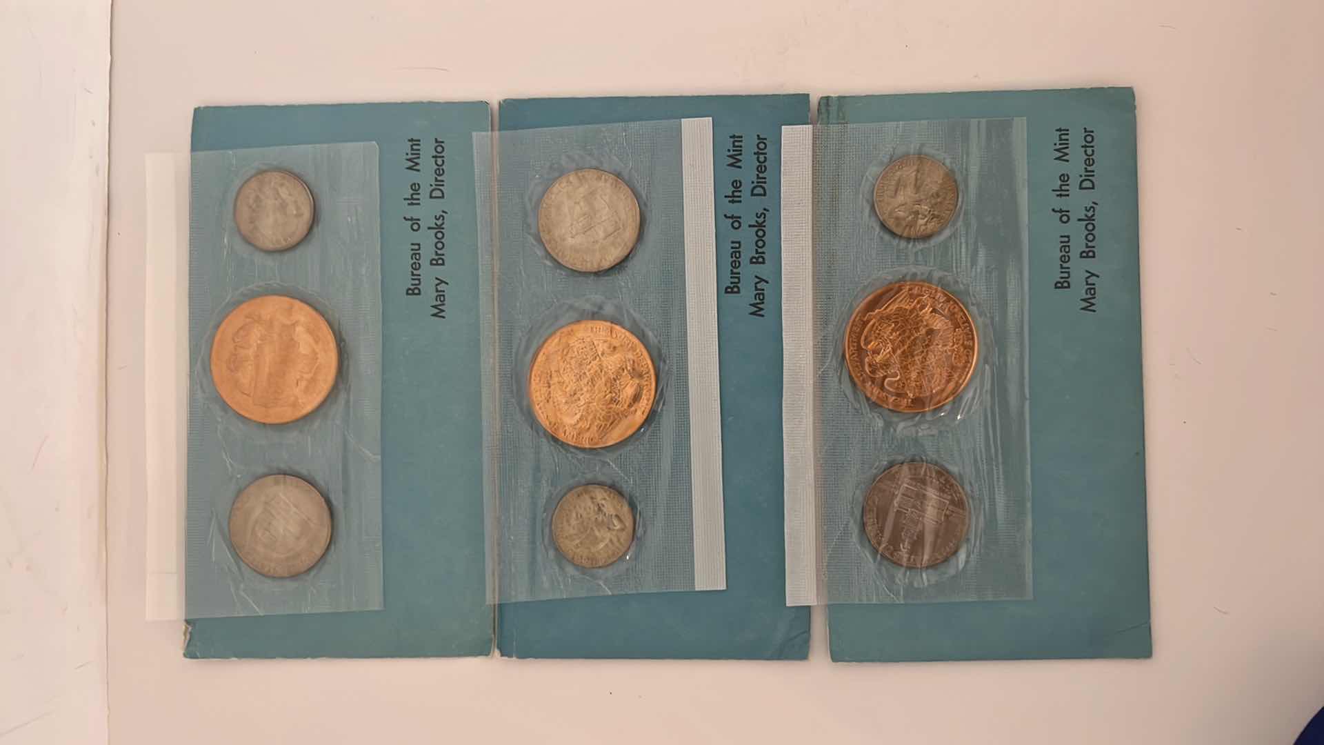 Photo 1 of 3 SETS- UNCIRCULATED BUREAU OF THE MINT MARY BROOKS DIRECTOR COIN COLLECTION