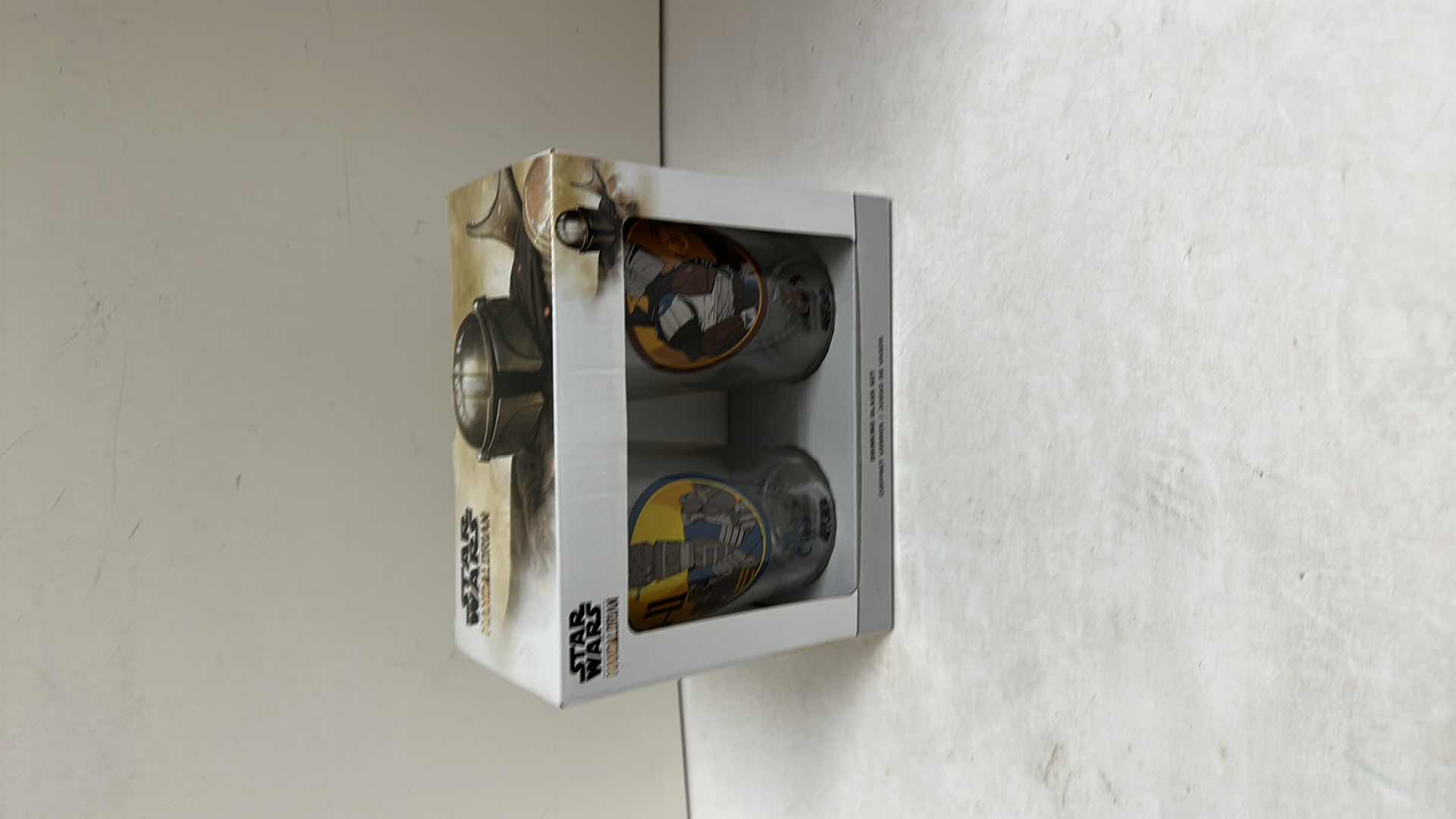 Photo 1 of NIB STAR WARS MANDALORIAN DRINKING GLASSES 20.99