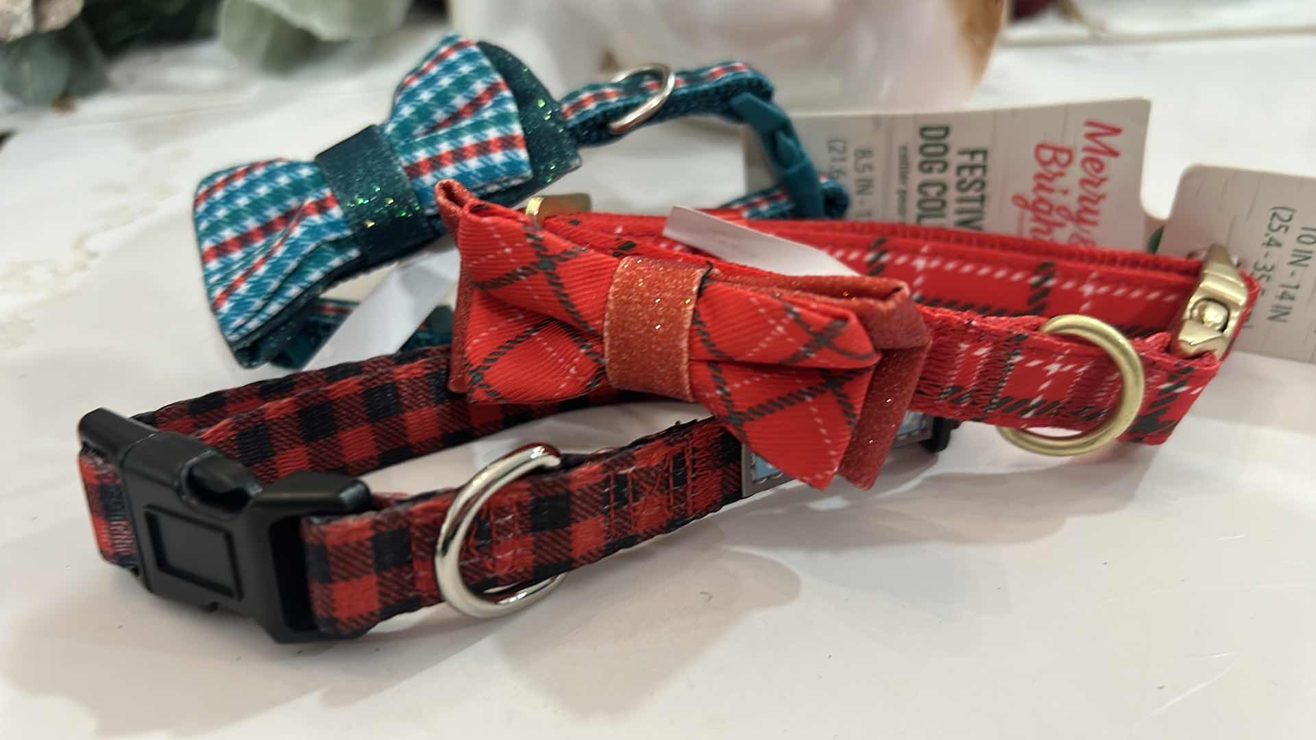 Photo 2 of 3 CHRISTMAS DOG COLLARS SIZE XS & S