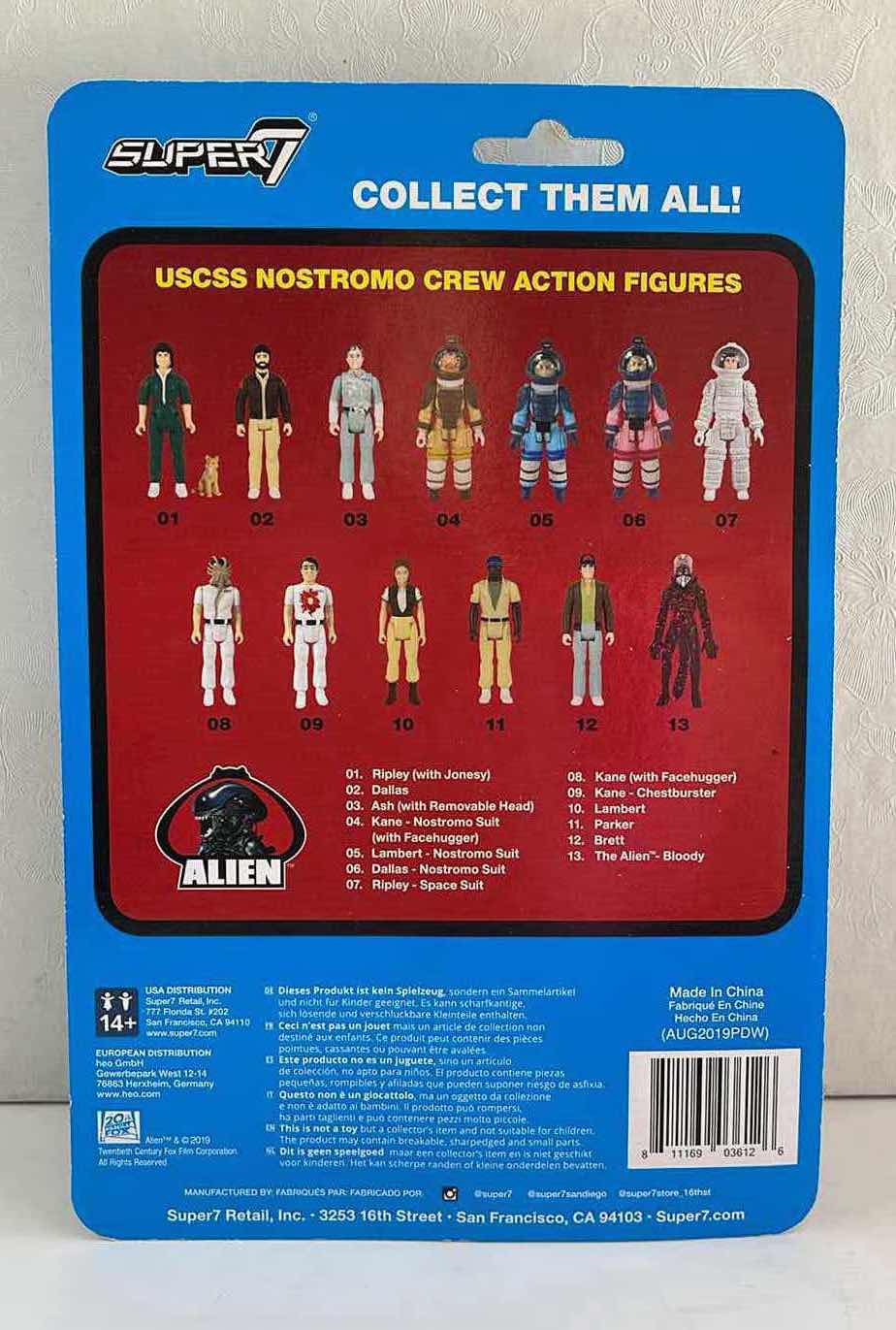 Photo 2 of NIB SUPER7 ALIEN THE ALIEN REACTION BLOODY OPEN MOUTH FIGURE - RETAIL PRICE $24.99