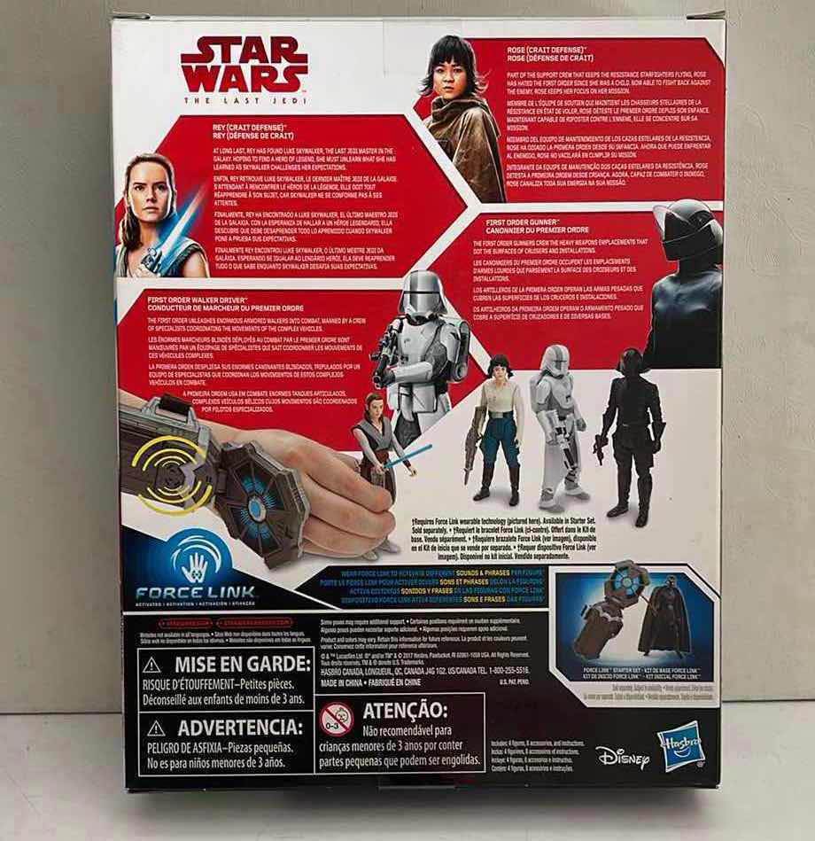 Photo 2 of NIB STAR WARS THE LAST JEDI BATTLE ACTION FIGURES 4 PACK FORCE LINK - RETAIL PRICE $19.99