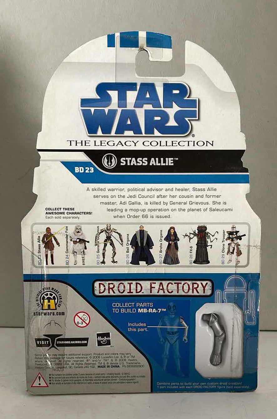 Photo 2 of NIB STAR WARS THE LEGACY COLLECTION: STASS ALLIE FIGURE #23 - RETAIL PRICE 
$35.00