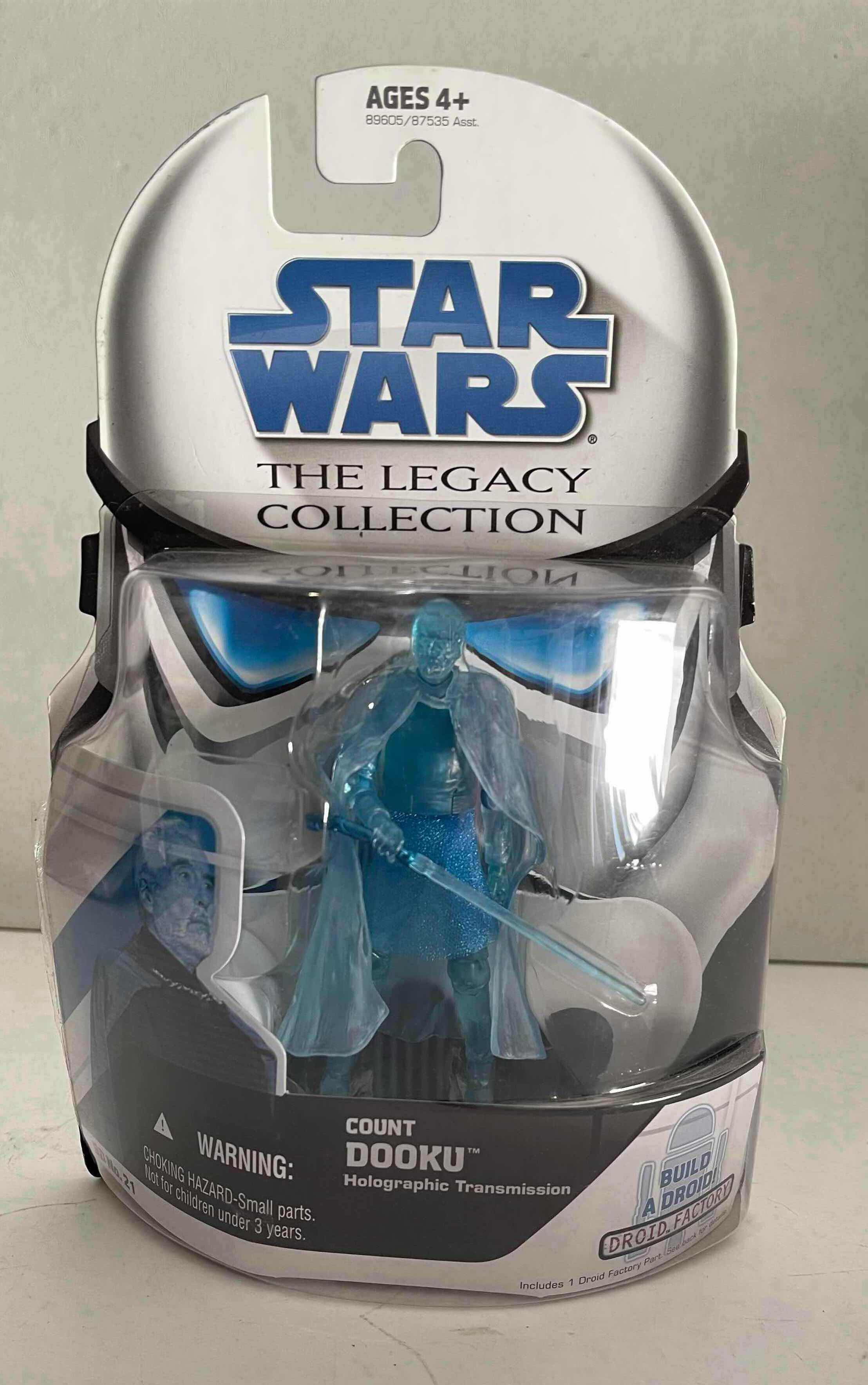 Photo 1 of NIB STAR WARS THE LEGACY COLLECTION: COUNT DOOKU HOLOGRAPHIC TRANSMISSION FIGURE #21- RETAIL PRICE $15.00