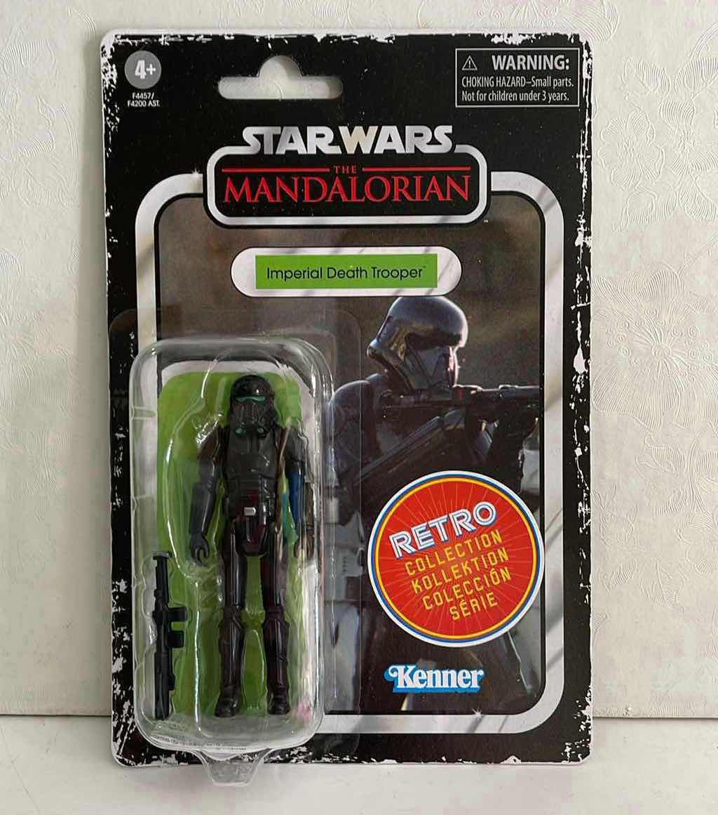 Photo 1 of NIB STAR WARS THE RETRO COLLECTION THE MANDALORIAN “IMPERIAL DEATH TROOPER ” ACTION FIGURE - RETAIL PRICE $13.99