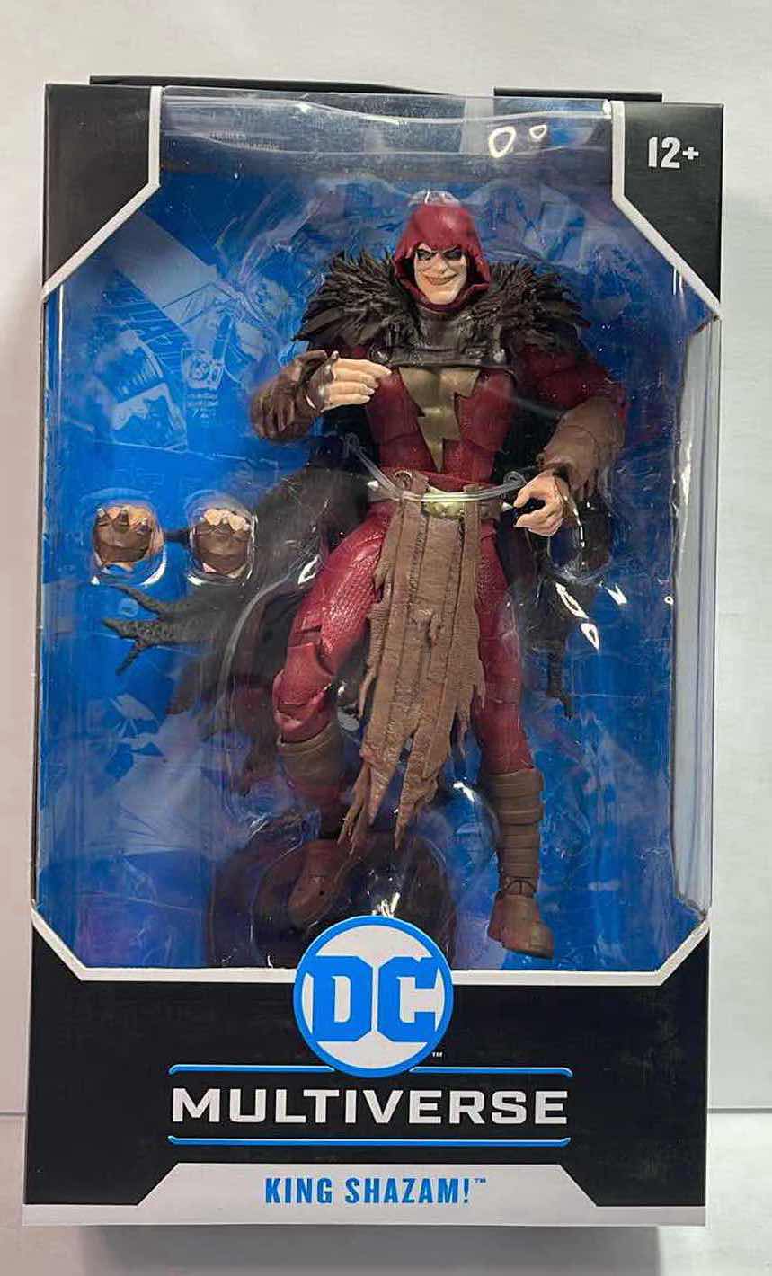 Photo 1 of NIB DC MULTIVERSE THE INFECTED “KING SHAZAM”ACTION FIGURE- RETAIL PRICE $22.99