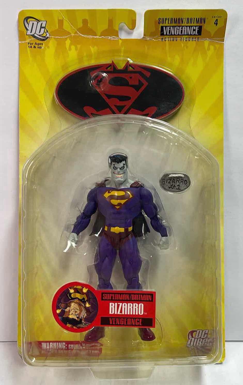 Photo 1 of NIB DC DIRECT SUPERMAN / BATMAN VENGEANCE “BIZARRO” ACTION FIGURE- RETAIL PRICE $24.99