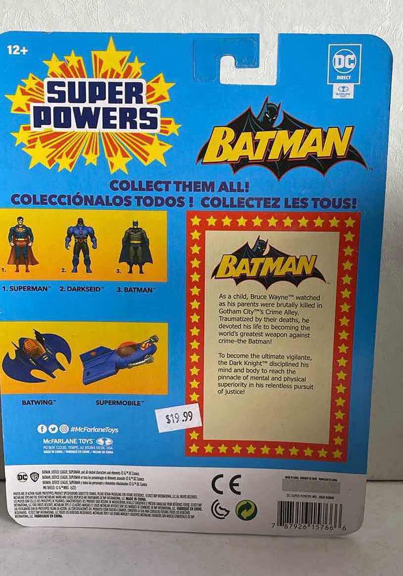 Photo 2 of NIB DC BATMAN SUPER POWERS ACTION FIGURE - RETAIL PRICE $19.99
