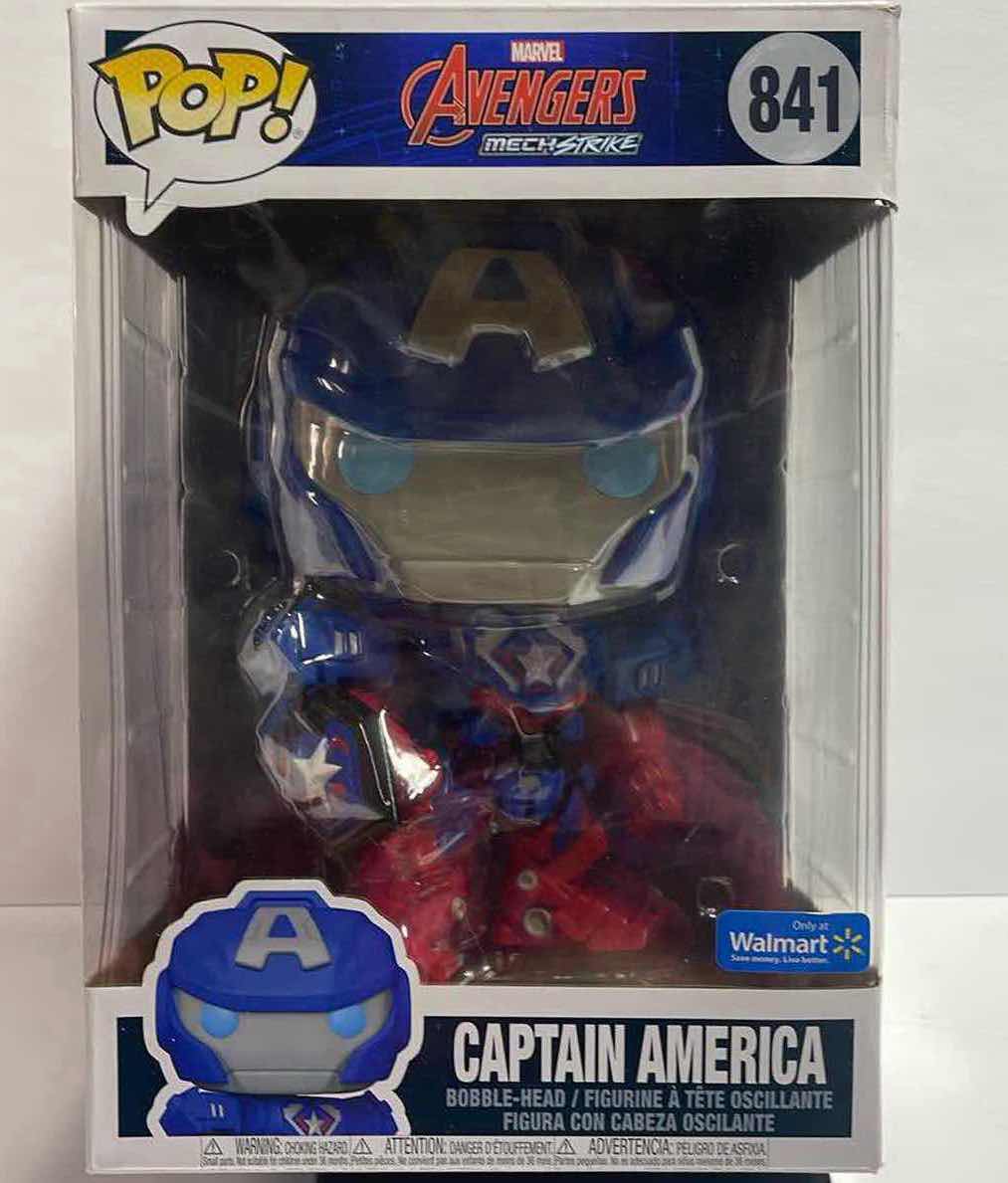 Photo 1 of NIB FUNKO POP “JUMBO” MARVEL AVENGERS MECH STRIKE “ CAPTAIN AMERICA” WALMART EXCLUSIVE- RETAIL PRICE $ 45.00