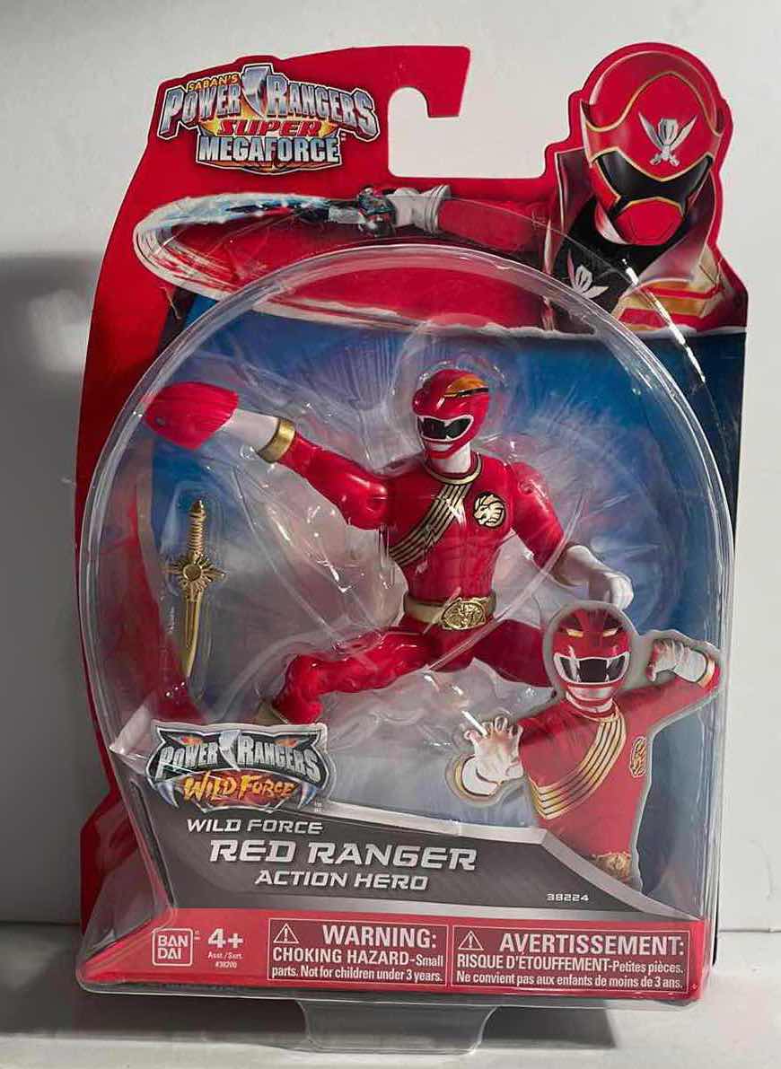 Photo 1 of NIB POWER RANGERS SUPER MEGA FORCE WILD FORCE “RED RANGER” ACTION HERO - RETAIL PRICE $69.99