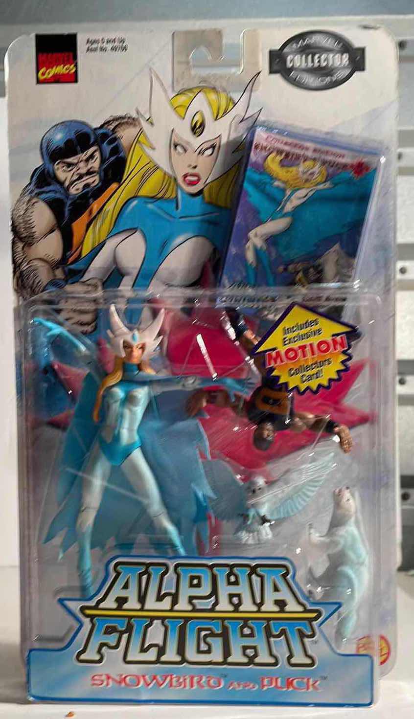 Photo 1 of NIB MARVEL COMICS COLLECTOR EDITION ALPHA FLIGHT “SNOWBIRD & PUCK” ACTION FIGURES - RETAIL PRICE $33.99