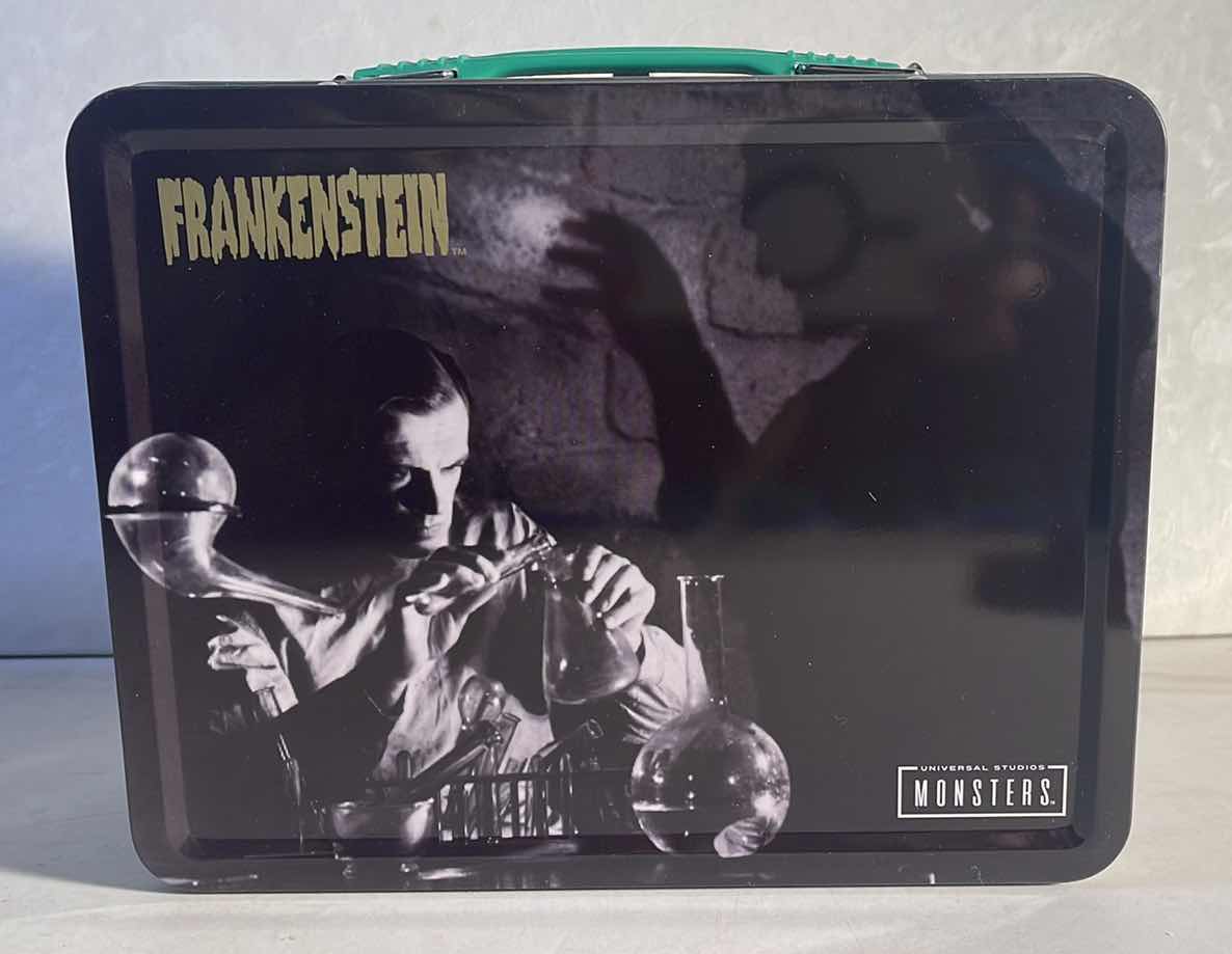 Photo 2 of NEW UNIVERSAL MONSTERS “FRANKENSTEIN” TIN TOTE - RETAIL PRICE $16.99