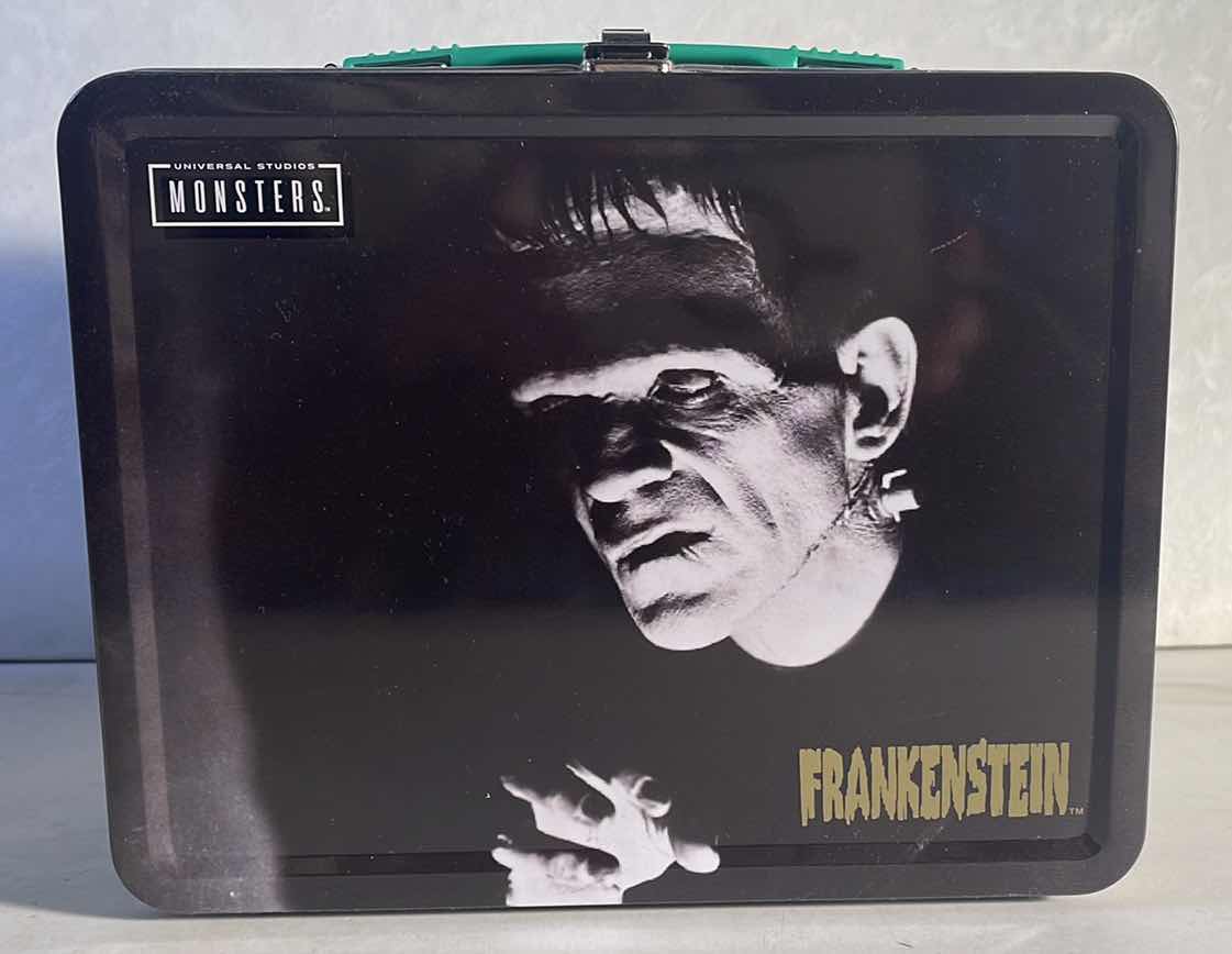 Photo 1 of NEW UNIVERSAL MONSTERS “FRANKENSTEIN” TIN TOTE - RETAIL PRICE $16.99
