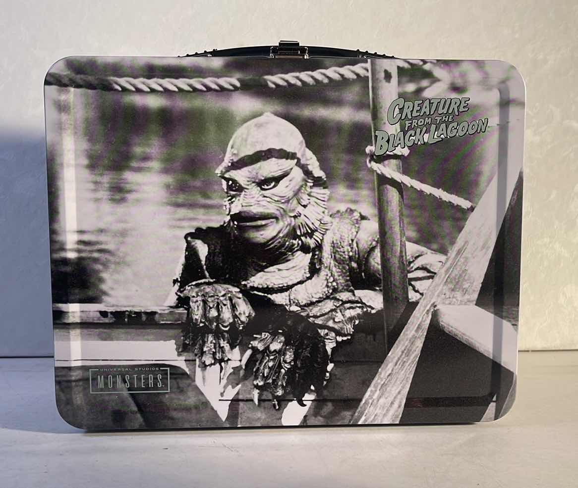 Photo 1 of NEW UNIVERSAL MONSTERS “CREATURE FROM THE BLACK LAGOON ” TIN TOTE - RETAIL PRICE $16.99