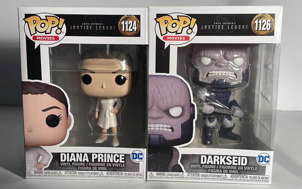 Photo 1 of NIB FUNKO POP MOVIES SERIES “DIANA PRINCE & DARKSEID” -TOTAL RETAIL PRICE $24.99