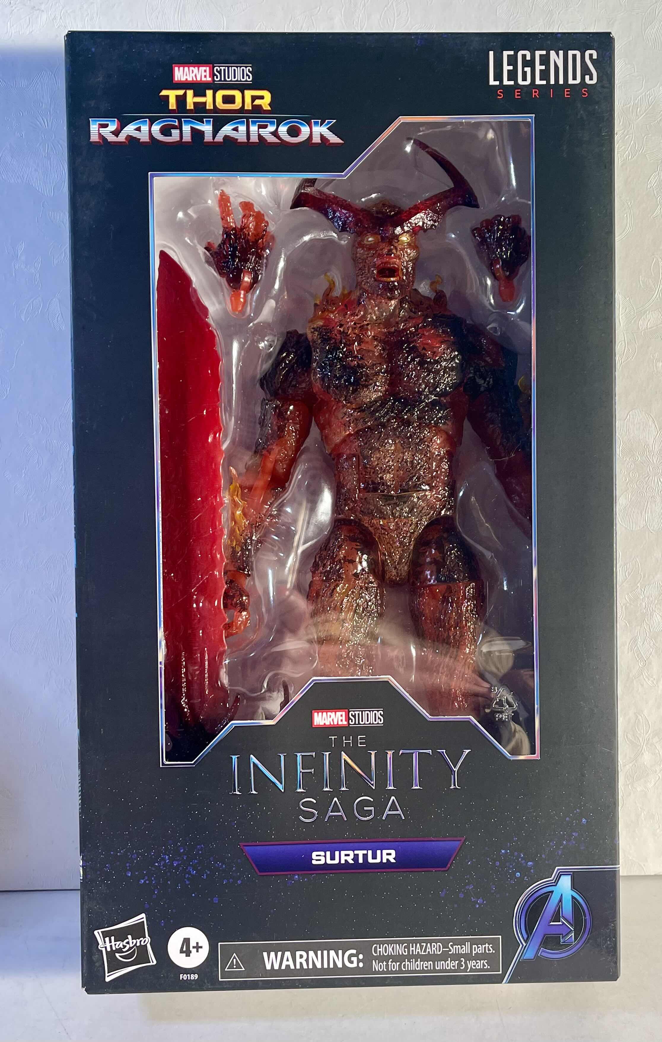 Photo 1 of NIB MARVEL LEGENDS SERIES THOR RAGNAROK JUMBO ACTION FIGURE  “SURTUR” - RETAIL PRICE $60.00