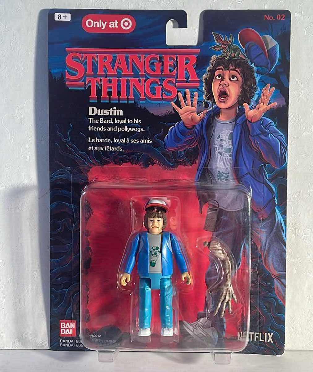 Photo 1 of NIB BANDAI AMERICA STRANGER THINGS DUSTIN ACTION FIGURE - RETAIL PRICE $20.00