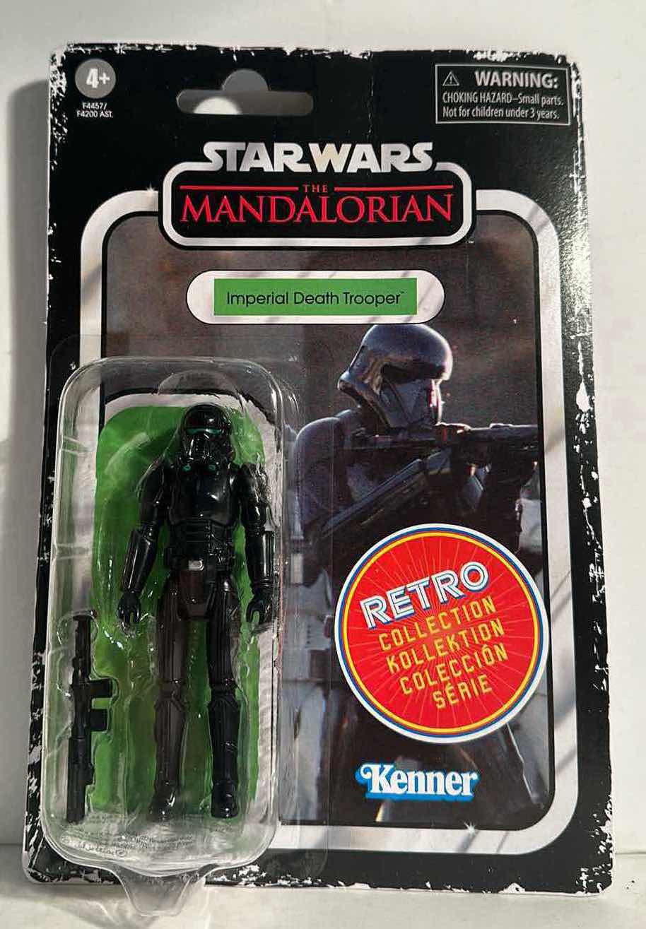 Photo 1 of NIB STAR WARS THE RETRO COLLECTION THE MANDALORIAN “IMPERIAL DESTH TROOPER” ACTION FIGURE – RETAIL PRICE $15.99