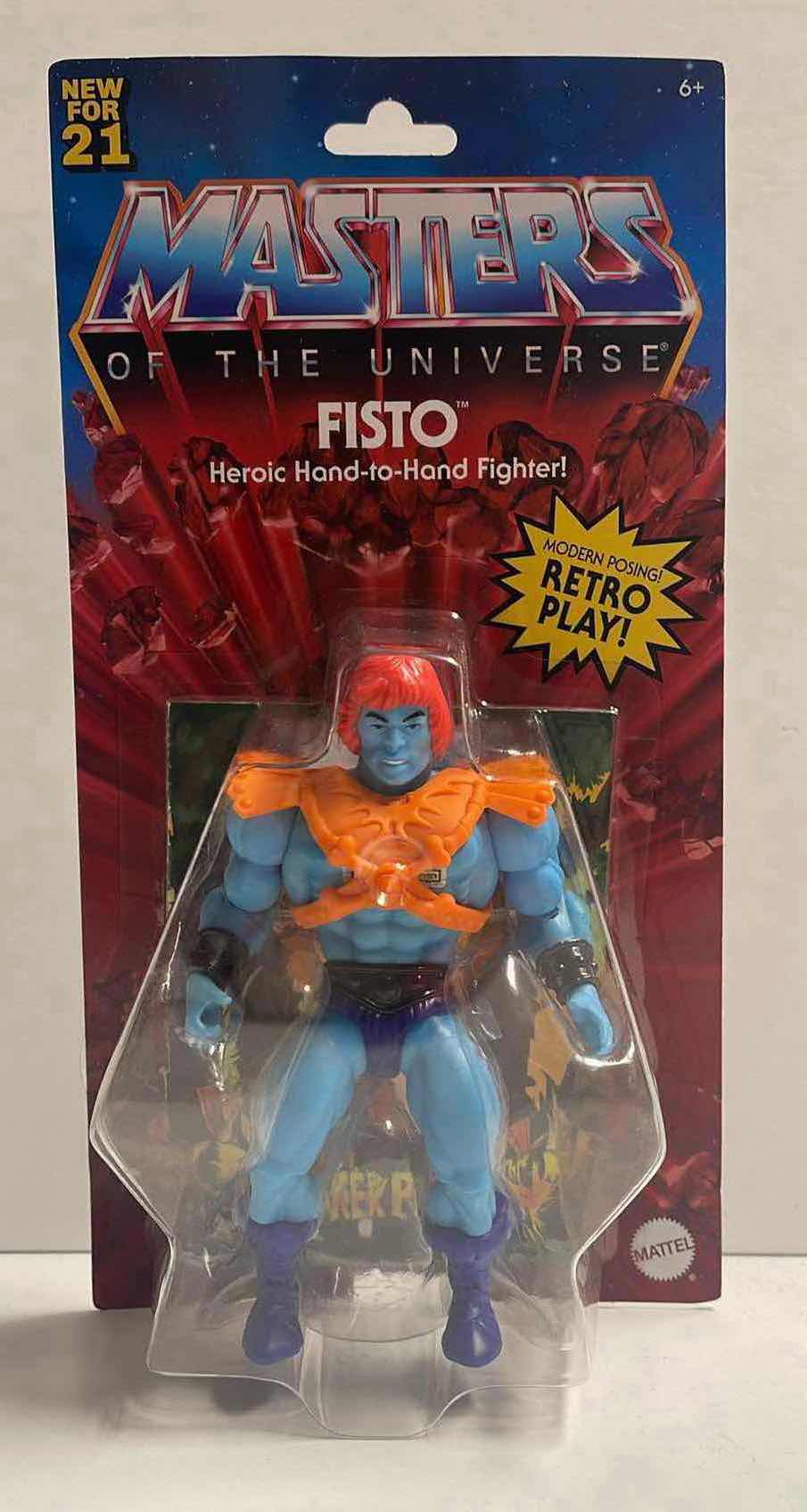 Photo 1 of NIB MASTERS OF THE UNIVERSE ORIGINS “FISTO” ACTION FIGURE -RETAIL PRICE $32.00