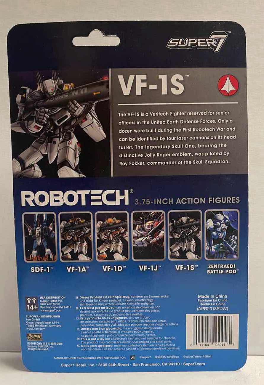 Photo 2 of NIB ROBOTECH REACTION FIGURE VALKYRIE VF-1S - RETAIL PRICE $20.00